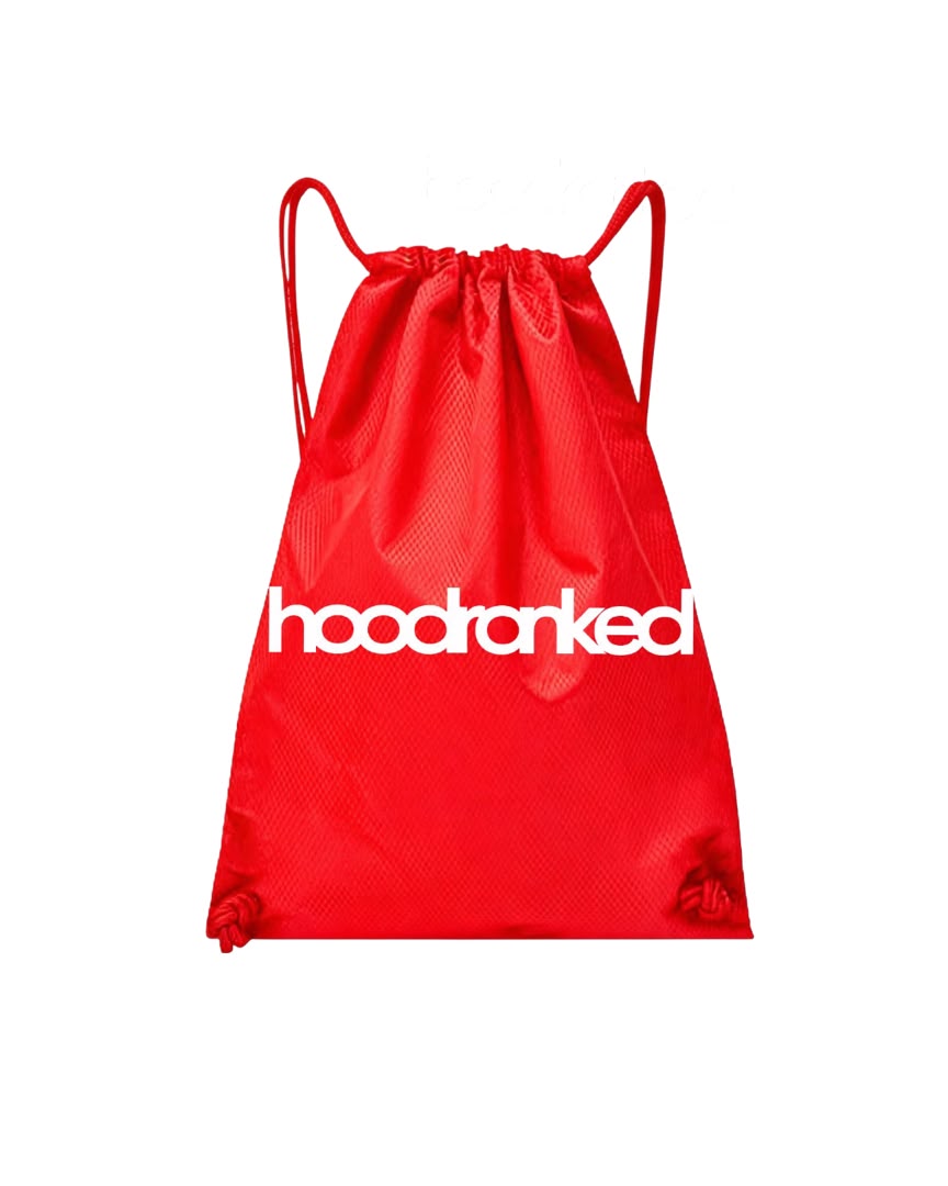 HOODRANKED CINCH BAG RED