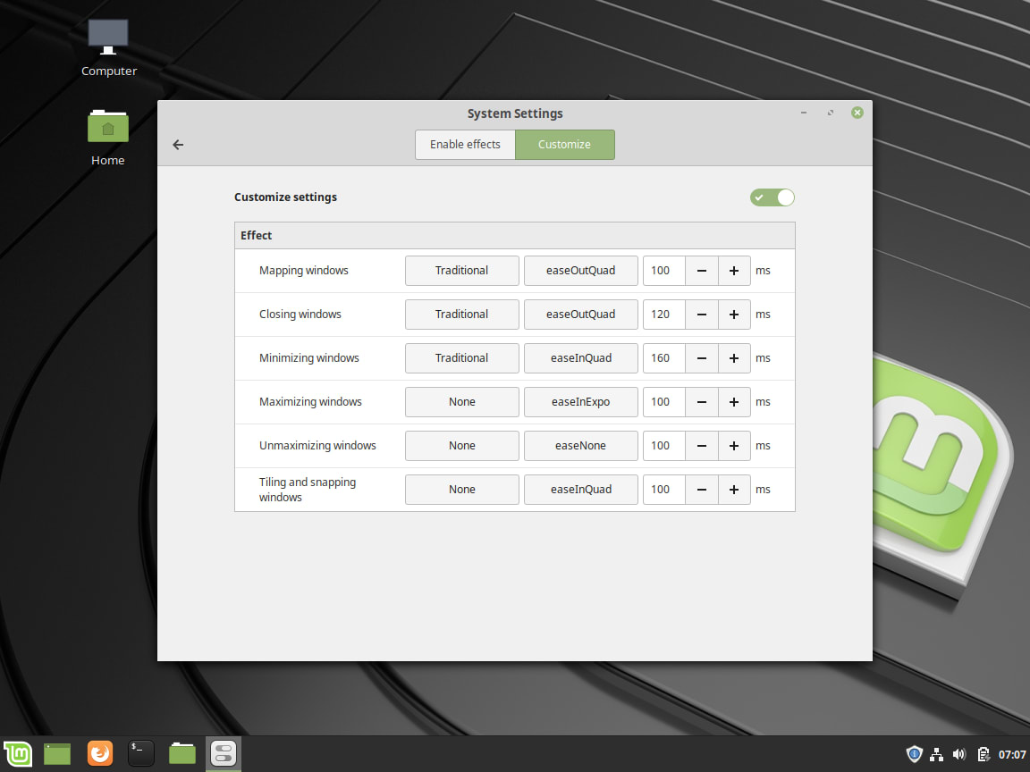 Linux Mint Review - Effects-2