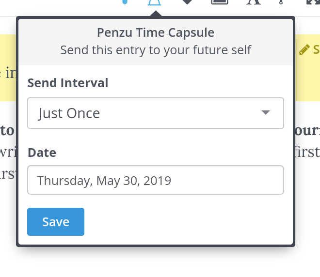 Penzu Time Capsule