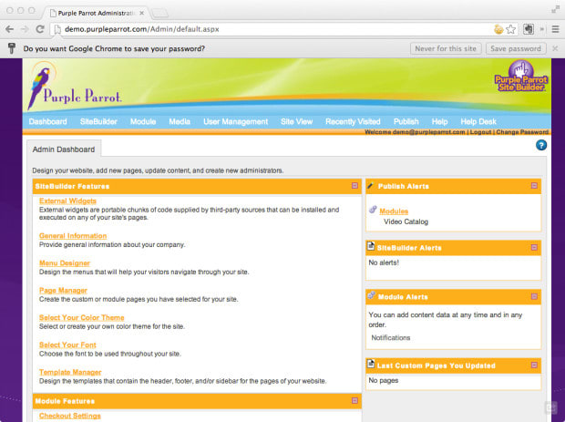 Review Of Purple Parrot Cms