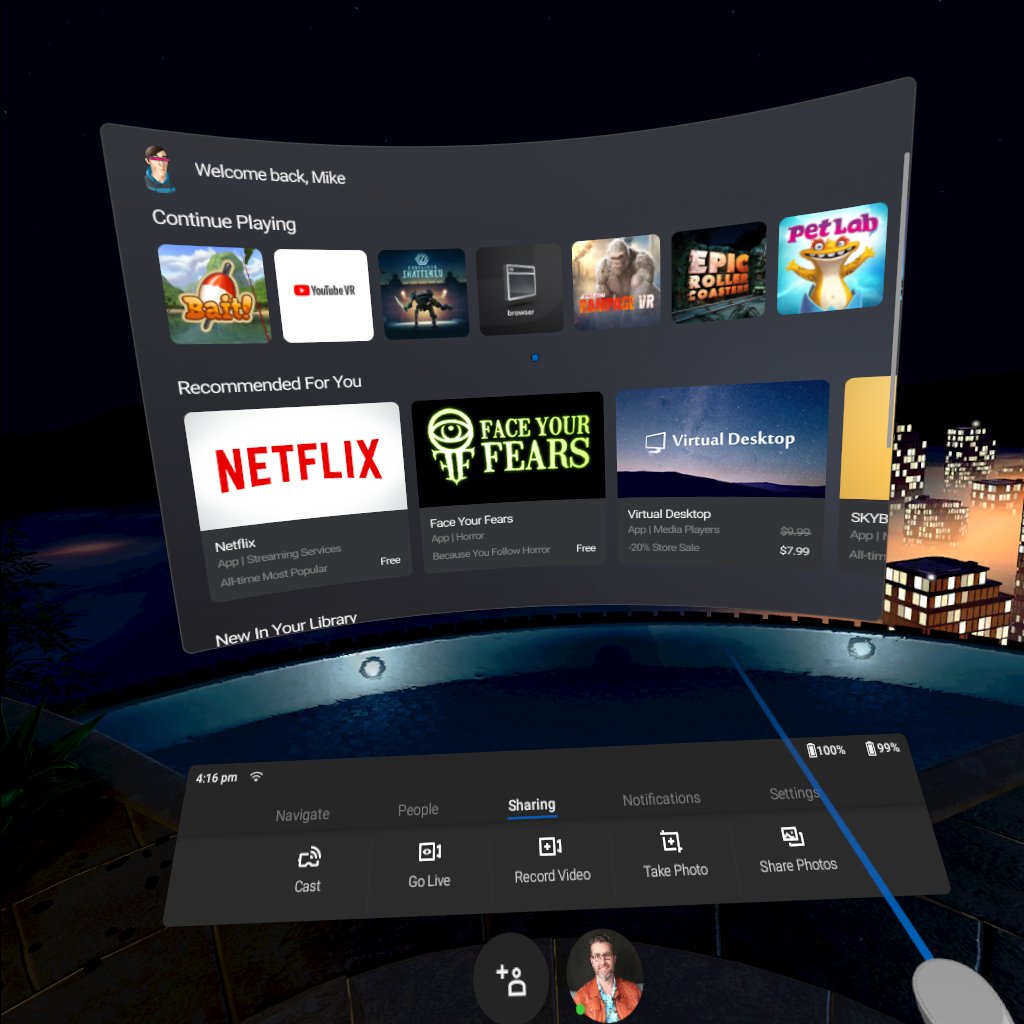 oculus Go - The Interface