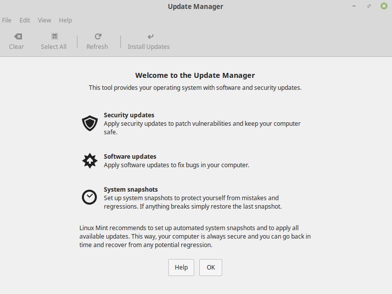 Update Manager - Linux Mint Review