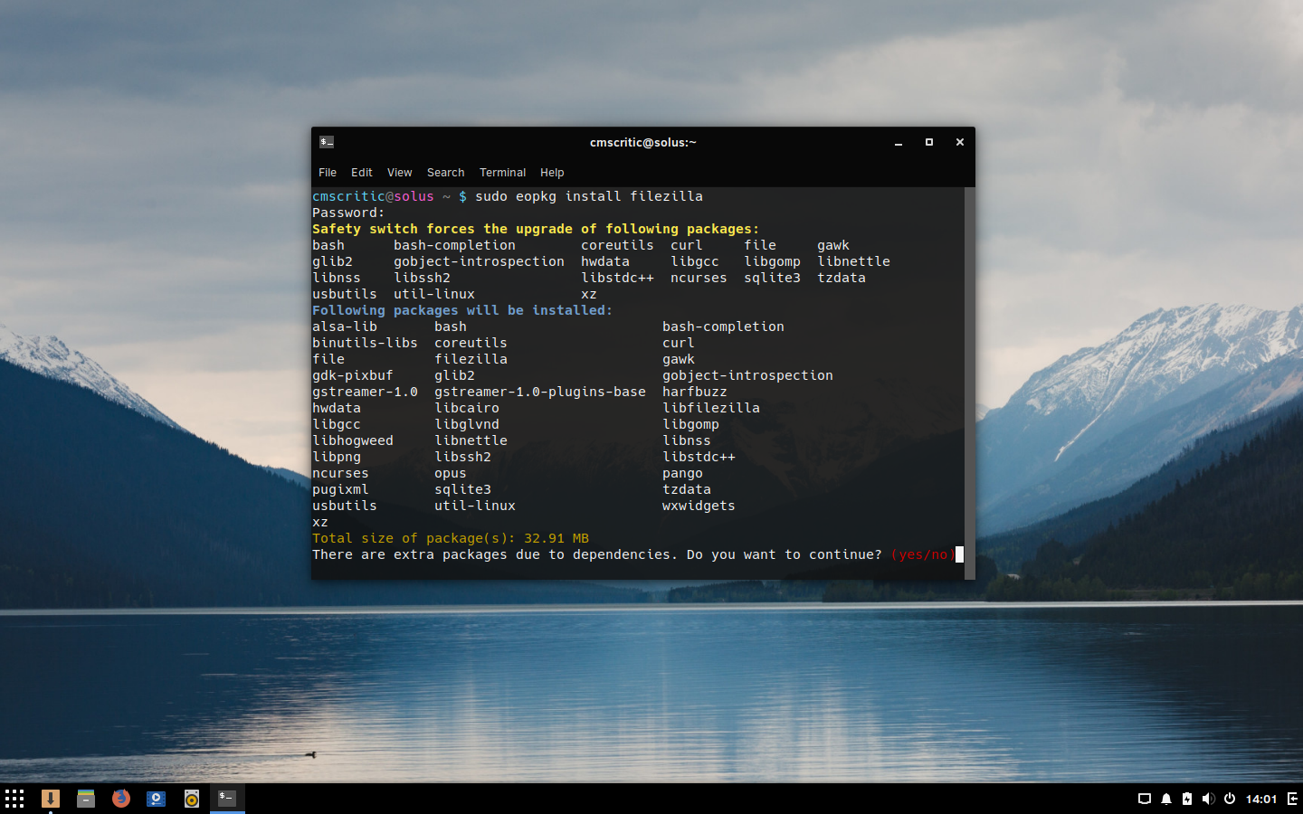 Solus Review - Eopkg Installation