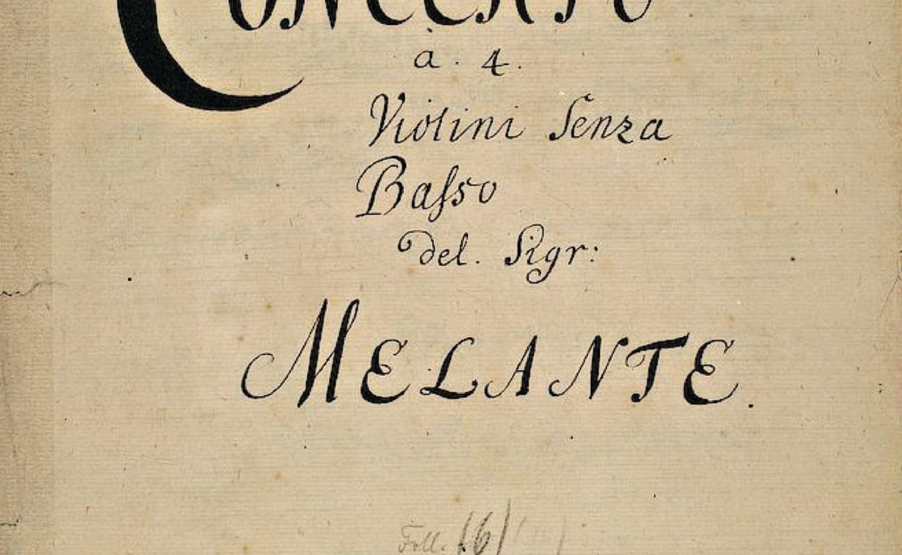 This concerto was originally attributed to ‘Melante,’ an Italian-inspired anagram that Telemann used in the 1710s and early 1720s.