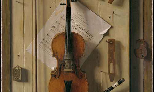 Still Life—Violin and Music by William Michael Harnett (1848–1892) courtesy of The Metropolitan Museum of Art