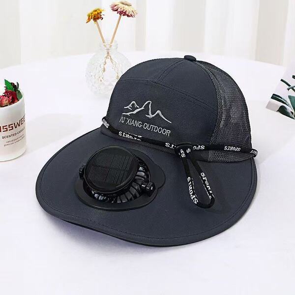 Rechargeable Solar Fan Cap
