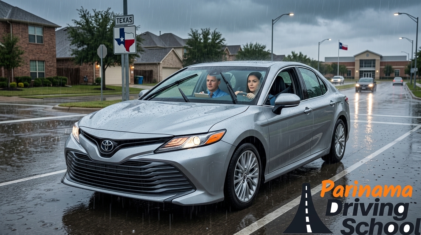 What If It Rains on My Road Test Day in Texas?