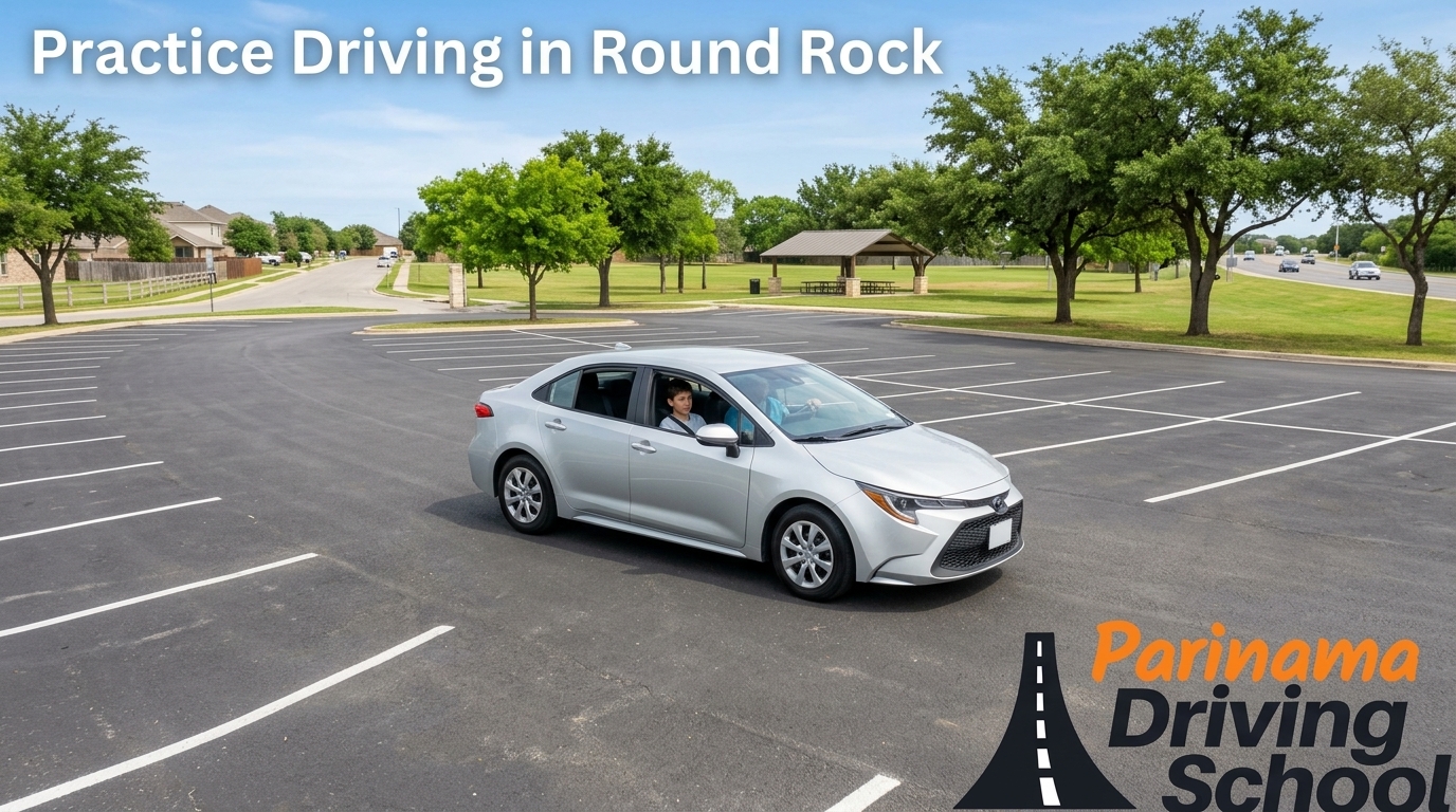 A scenic view of Brushy Creek Regional Trail, ideal for driving practice.