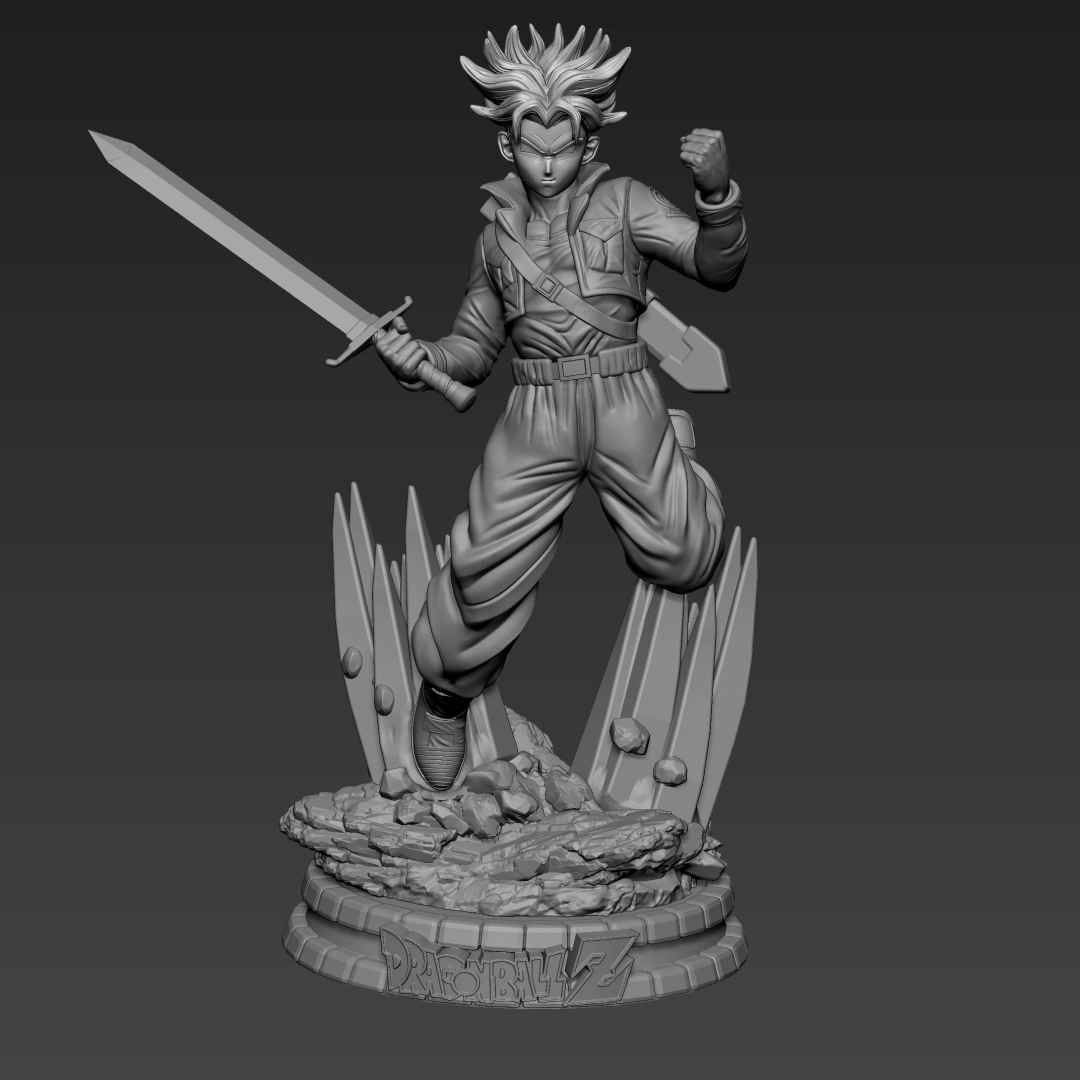 Trunks - Trunks fanart  - The best files for 3D printing in the world. Stl models divided into parts to facilitate 3D printing. All kinds of characters, decoration, cosplay, prosthetics, pieces. Quality in 3D printing. Affordable 3D models. Low cost. Collective purchases of 3D files.