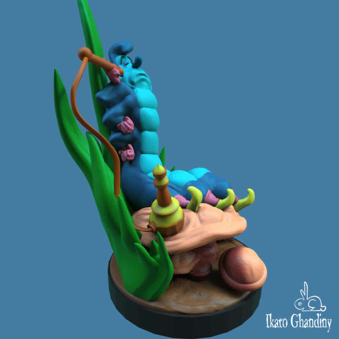 Absolem, the blue caterpillar - Absolem from Alice in Wonderland. Fanart made to order for a client's store. The process of developing this figure was very interesting, since the client was very specific regarding the expression that the caterpillar should have on its face.
I hope you like it.
If you find any errors in the file, do not hesitate to leave it in the comments so that it can be corrected.

You can see more of my work on my networks.
If you print it, feel free to hit me up on Instagram @ikaroghandiny

I recommend NOT PRINTING THE PIPE WIRE, instead I suggest soldering a wire or soldering a piece of PLA.

Resize pates 2000% to get 1/1 scale (for a caterpillar-sized caterpillar) - The best files for 3D printing in the world. Stl models divided into parts to facilitate 3D printing. All kinds of characters, decoration, cosplay, prosthetics, pieces. Quality in 3D printing. Affordable 3D models. Low cost. Collective purchases of 3D files.