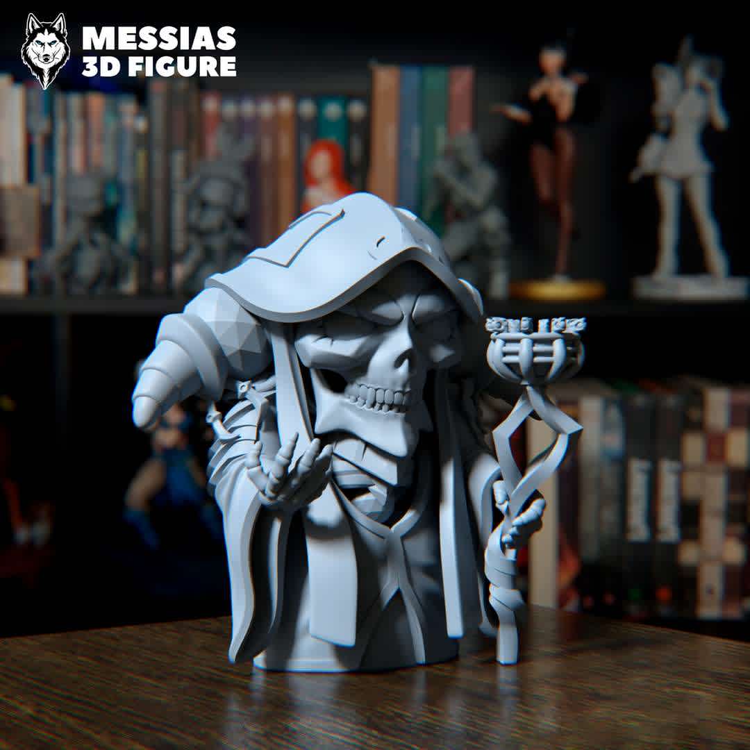 Ainz Ooal Chibi  - Step into the world of magic and strategy with this amazing 3D figure of Ainz Ooal Gown! Majestic Details: Every line, every expression, and even his guild attire have been skillfully recreated in this high-quality figure. He looks ready to command his kingdom! Premium 3D Printing: Crafted with cutting-edge 3D printing technology, this figure is a true tribute to the Overlord universe. Compatible with various 3D printers and materials, it's perfect for fans and collectors. Customize Your Collection: Whether for display on your shelf or as an amazing gift for an anime and manga-loving friend, this Ainz Ooal Gown figure is a unique and special addition to any collection. Don't miss the chance to have a piece of the Overlord world always by your side. Get the Ainz Ooal Gown 3D printing file now and rule your own collection - The best files for 3D printing in the world. Stl models divided into parts to facilitate 3D printing. All kinds of characters, decoration, cosplay, prosthetics, pieces. Quality in 3D printing. Affordable 3D models. Low cost. Collective purchases of 3D files.
