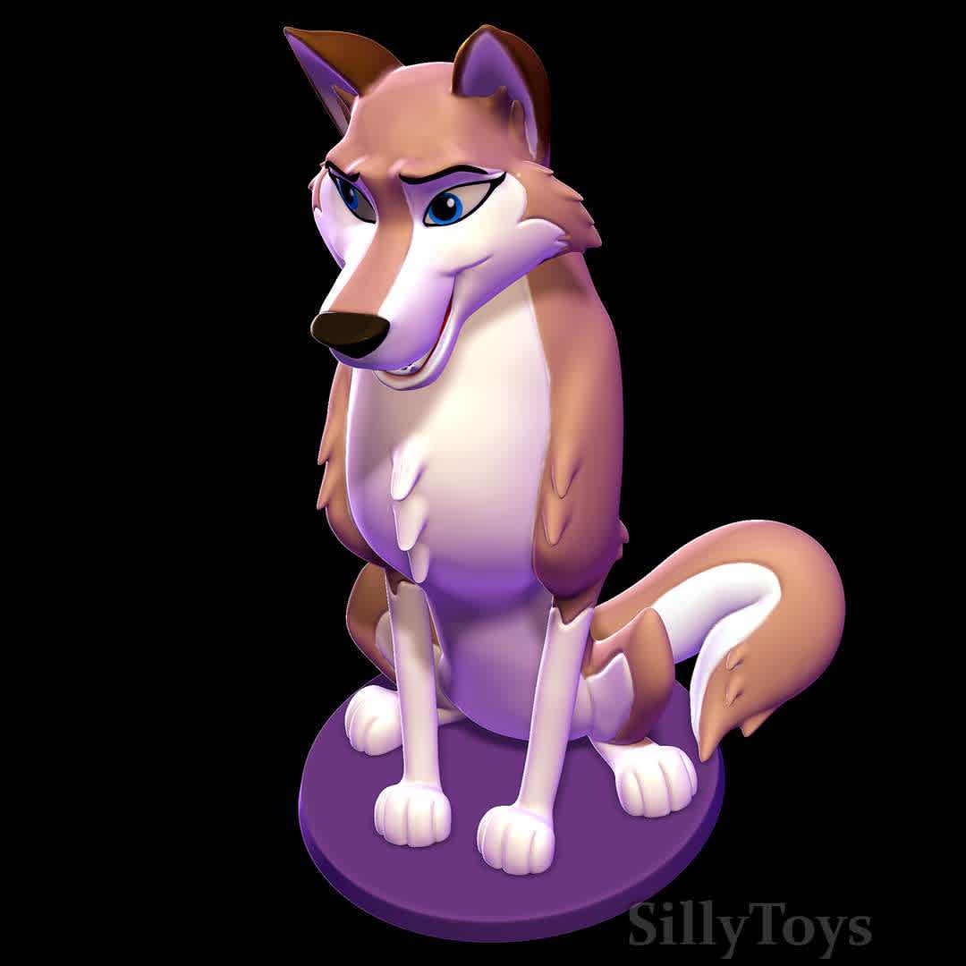 Aleu - Balto 3D print model - Aleu is the spirited and independent daughter of Balto, with a strong-willed personality and a deep desire for freedom and adventure - The best files for 3D printing in the world. Stl models divided into parts to facilitate 3D printing. All kinds of characters, decoration, cosplay, prosthetics, pieces. Quality in 3D printing. Affordable 3D models. Low cost. Collective purchases of 3D files.