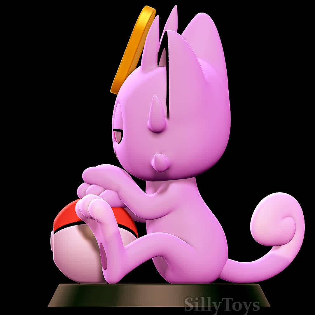 Alolan Meowth - Pokemon 3D print model - Good old  Meowth  - The best files for 3D printing in the world. Stl models divided into parts to facilitate 3D printing. All kinds of characters, decoration, cosplay, prosthetics, pieces. Quality in 3D printing. Affordable 3D models. Low cost. Collective purchases of 3D files.