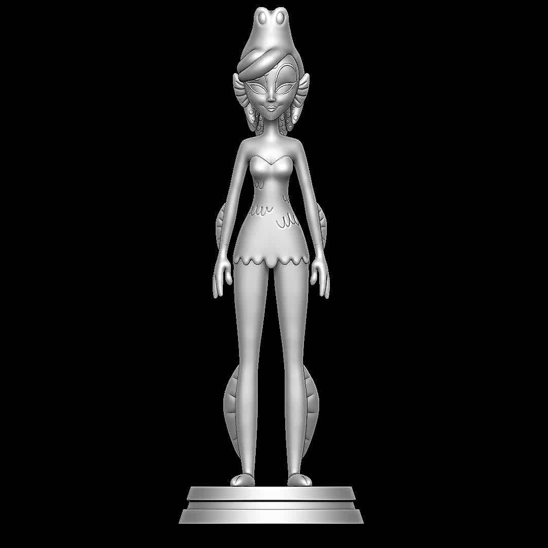 Amphibia - Monster Beach - Character from Monster Beach
 - The best files for 3D printing in the world. Stl models divided into parts to facilitate 3D printing. All kinds of characters, decoration, cosplay, prosthetics, pieces. Quality in 3D printing. Affordable 3D models. Low cost. Collective purchases of 3D files.