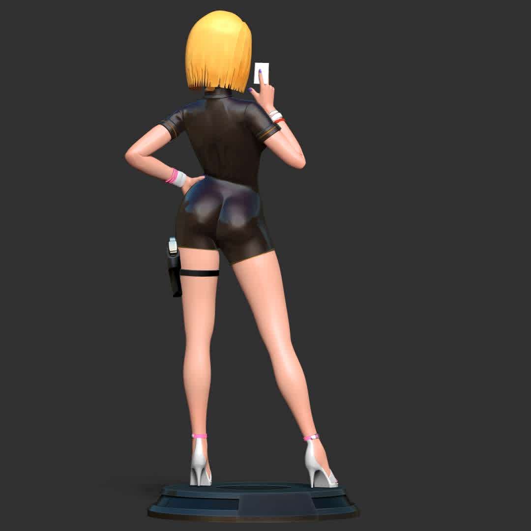 Android 18 - Poker girl - "With just one card, she can destroy enemies quickly."

Basic parameters:

- STL format for 3D printing with 06 discrete objects
- Model height: 30cm
- Version 1.0 - Polygons: 3419537 & Vertices: 1892882

Model ready for 3D printing.

Please vote positively for me if you find this model useful. - Los mejores archivos para impresión 3D del mundo. Modelos Stl divididos en partes para facilitar la impresión 3D. Todo tipo de personajes, decoración, cosplay, prótesis, piezas. Calidad en impresión 3D. Modelos 3D asequibles. Bajo costo. Compras colectivas de archivos 3D.