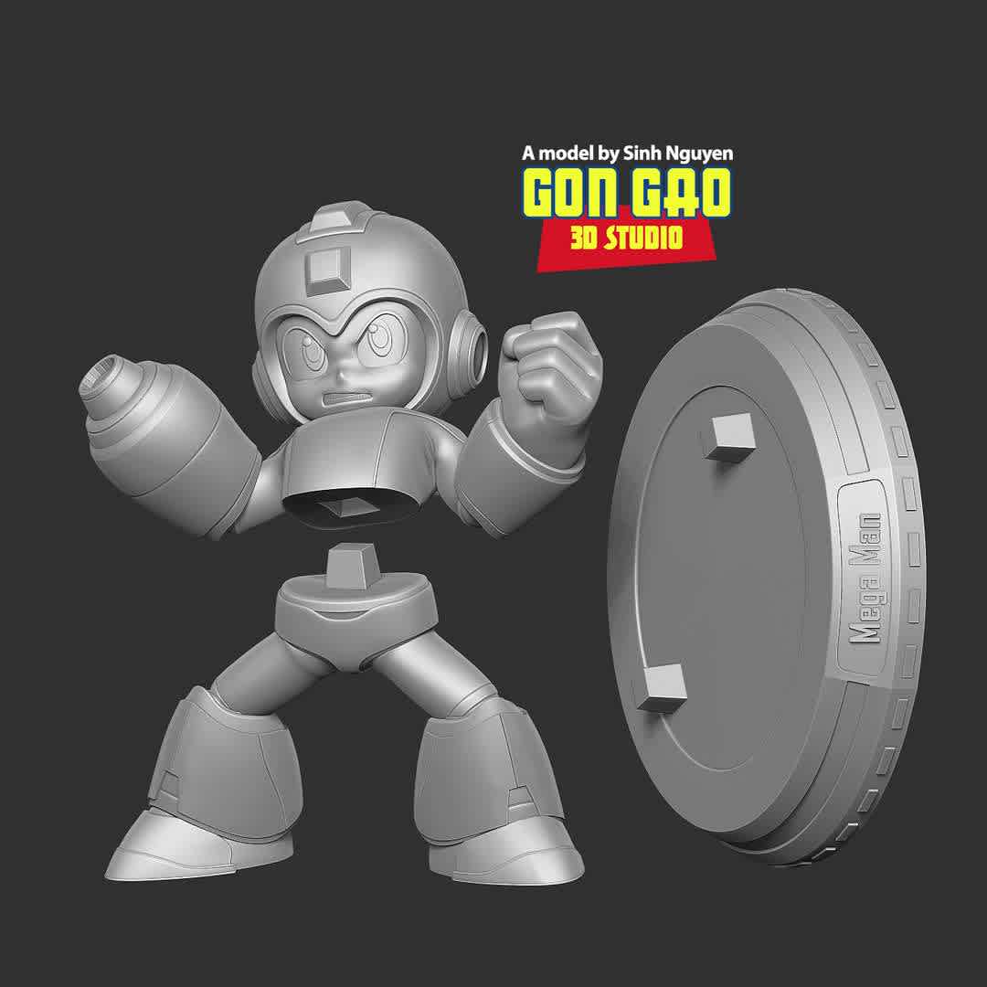 Angry Mega Man  - "Mega Man is a Japanese science fiction video game franchise created by Capcom."

Basic parameters:

- STL format for 3D printing with 03 discrete objects
- Model height: 15cm
- Version 1.0: Polygons: 1680720 & Vertices: 896828

Model ready for 3D printing.

Please vote positively for me if you find this model useful. - The best files for 3D printing in the world. Stl models divided into parts to facilitate 3D printing. All kinds of characters, decoration, cosplay, prosthetics, pieces. Quality in 3D printing. Affordable 3D models. Low cost. Collective purchases of 3D files.