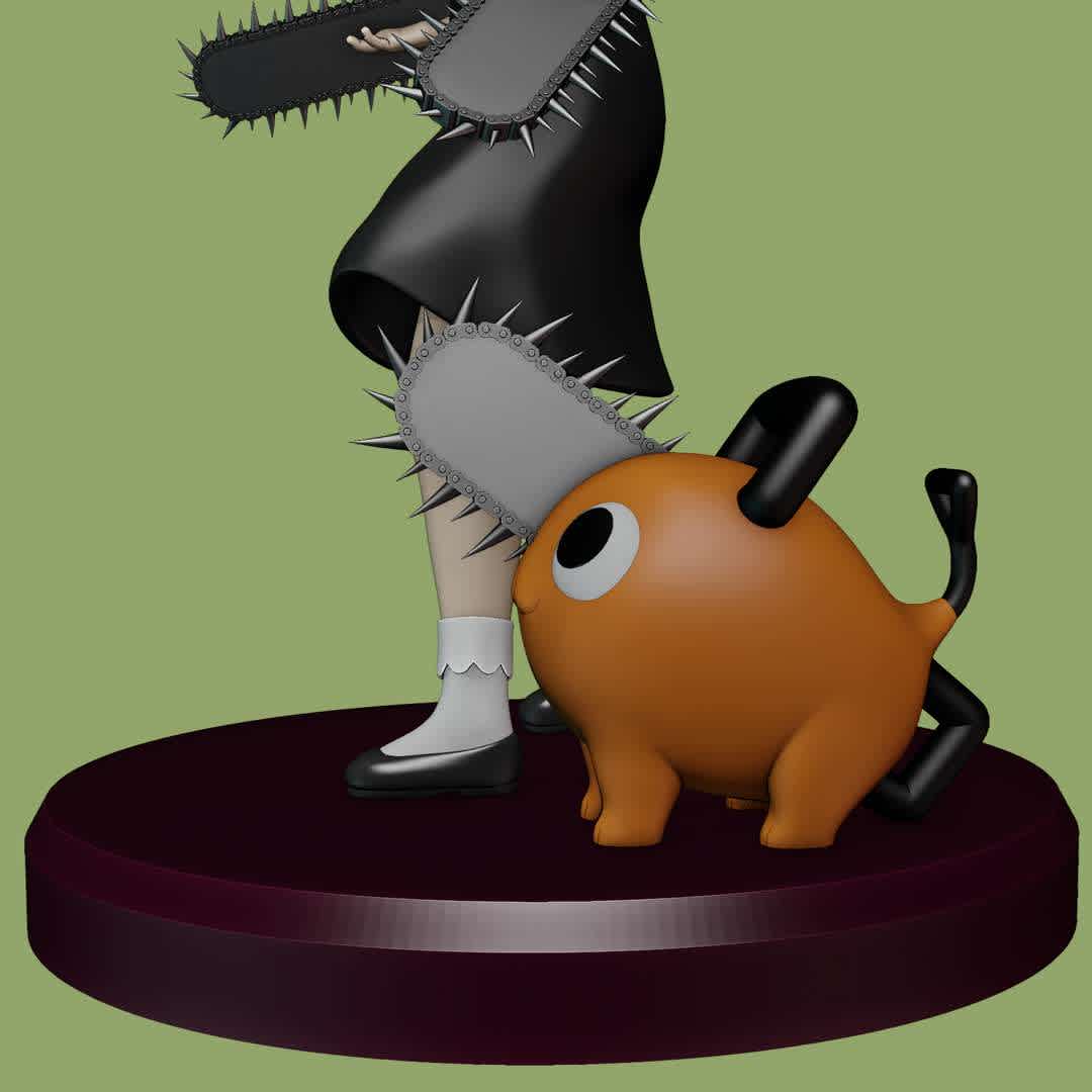 ANYA FORGER AND POCHITA - SPY X FAMILY - CHAINSAW MAN - this is my fan art crossover of Anya and Pochita
i still will make more versions of Anya and crossover from her.
hope u like it,and thanks to support me! (^-^)/

3D model size Pochita:X 28.3mm x Y 57.6mm x Z 51mm
3D model size Anya:X 95.5mm x Y 75.5mm x Z 160mm
3D model size all parts with base:X 108mm x Y 108mm x Z 182mm - The best files for 3D printing in the world. Stl models divided into parts to facilitate 3D printing. All kinds of characters, decoration, cosplay, prosthetics, pieces. Quality in 3D printing. Affordable 3D models. Low cost. Collective purchases of 3D files.