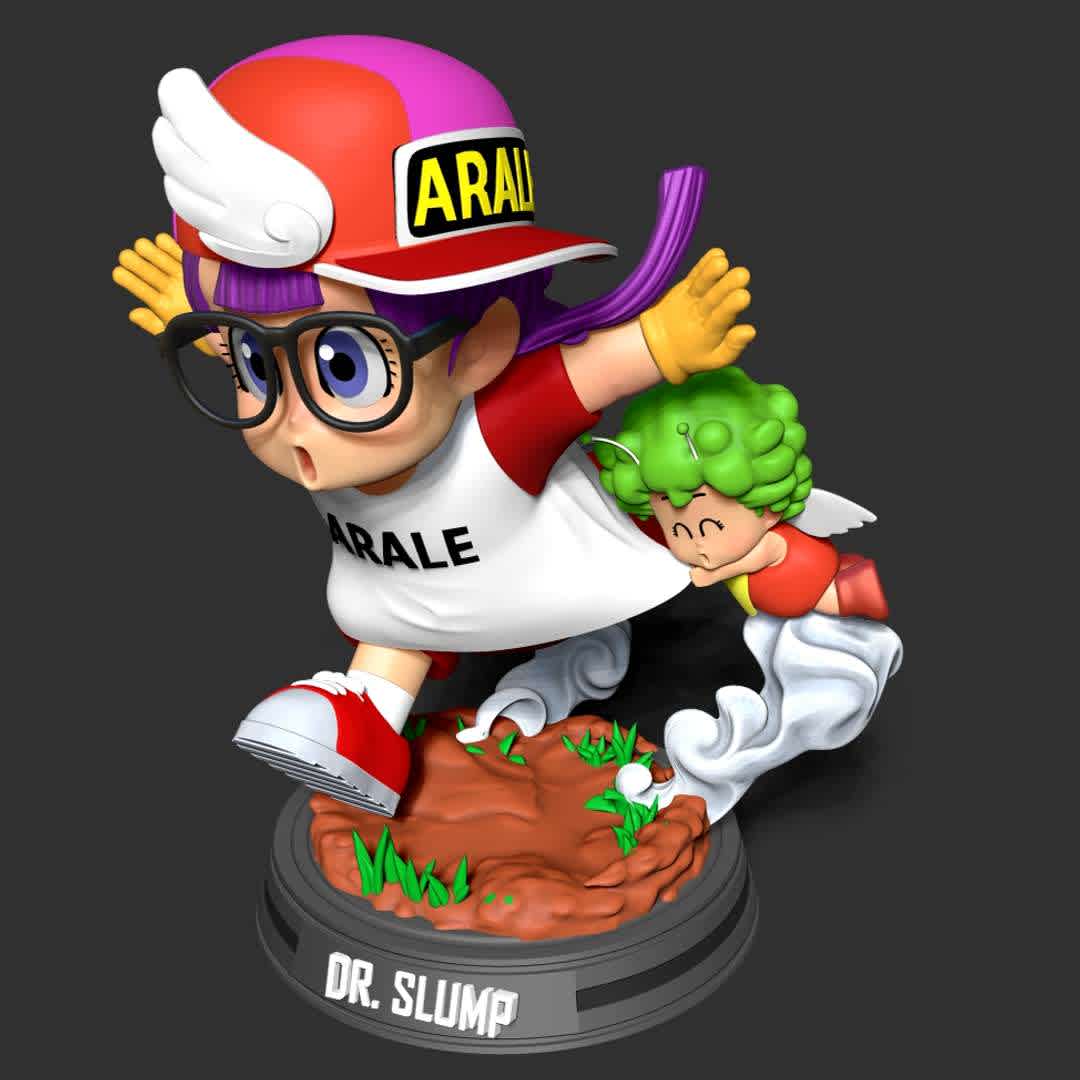 Arale and Gatchan - These are two characters that I loved very much when I was a child.

When you purchase this model, you will own:

- STL, OBJ file with 08 separated files (with key to connect together) is ready for 3D printing.

- Zbrush original files (ZTL) for you to customize as you like.

This is version 1.0 of this model.

Hope you like them. Thanks for viewing! - The best files for 3D printing in the world. Stl models divided into parts to facilitate 3D printing. All kinds of characters, decoration, cosplay, prosthetics, pieces. Quality in 3D printing. Affordable 3D models. Low cost. Collective purchases of 3D files.