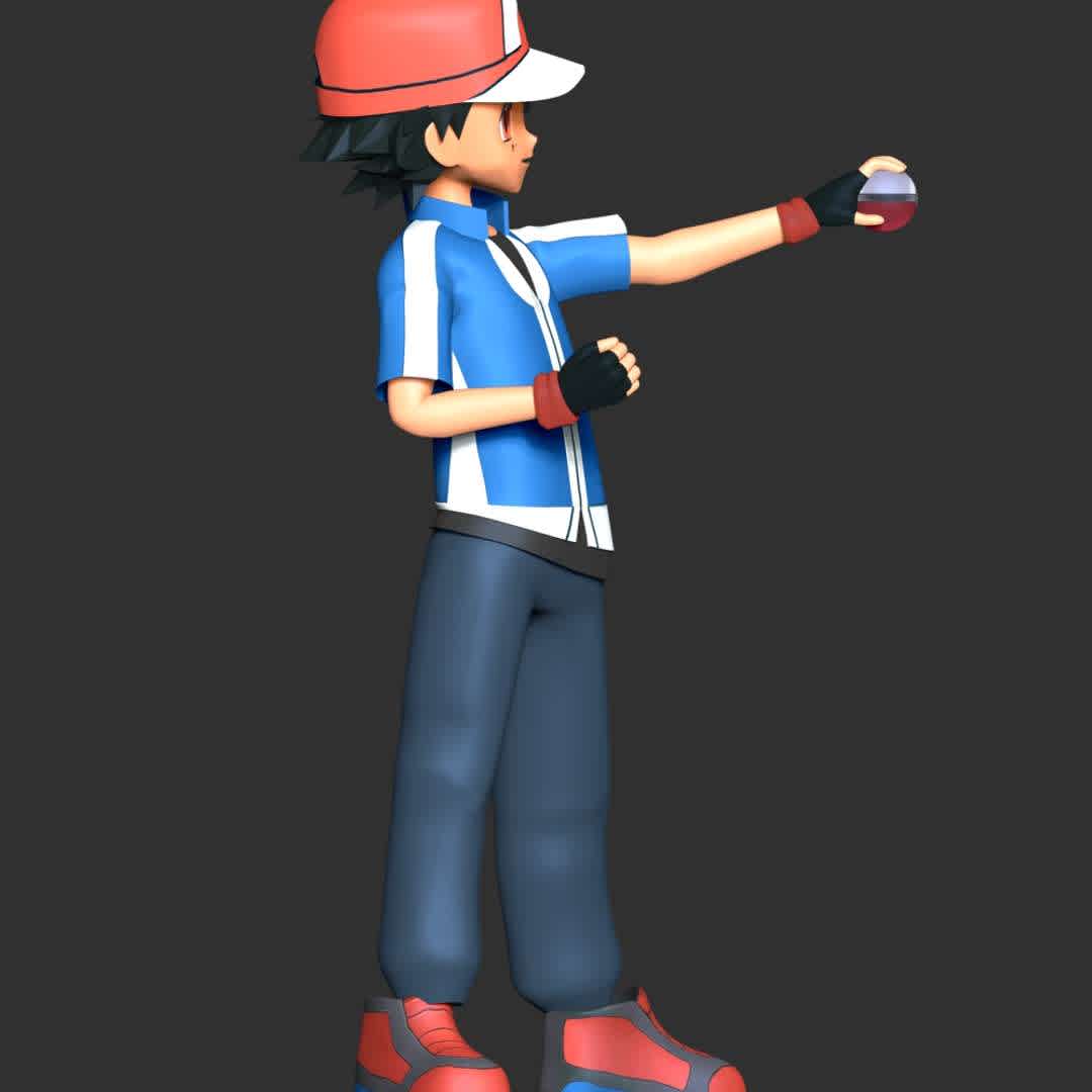 Ash Ketchum - Satoshi Pokémon - **Ash Ketchum, known as Satoshi is a fictional character in the Pokémon franchise owned by Nintendo, Game Freak, and Creatures.**

**The model ready for 3D printing.**

These information of model:

**- Format files: STL, OBJ to supporting 3D printing.**

**- Can be assembled without glue (glue is optional)**

**- Split down to 3 parts**

**- The height of current model is 20 cm and you can free to scale it.**

**- ZTL format for Zbrush for you to customize as you like.**

Please don't hesitate to contact me if you have any issues question.

If you see this model useful, please vote positively for it. - Os melhores arquivos para impressão 3D do mundo. Modelos stl divididos em partes para facilitar a impressão 3D. Todos os tipos de personagens, decoração, cosplay, próteses, peças. Qualidade na impressão 3D. Modelos 3D com preço acessível. Baixo custo. Compras coletivas de arquivos 3D.