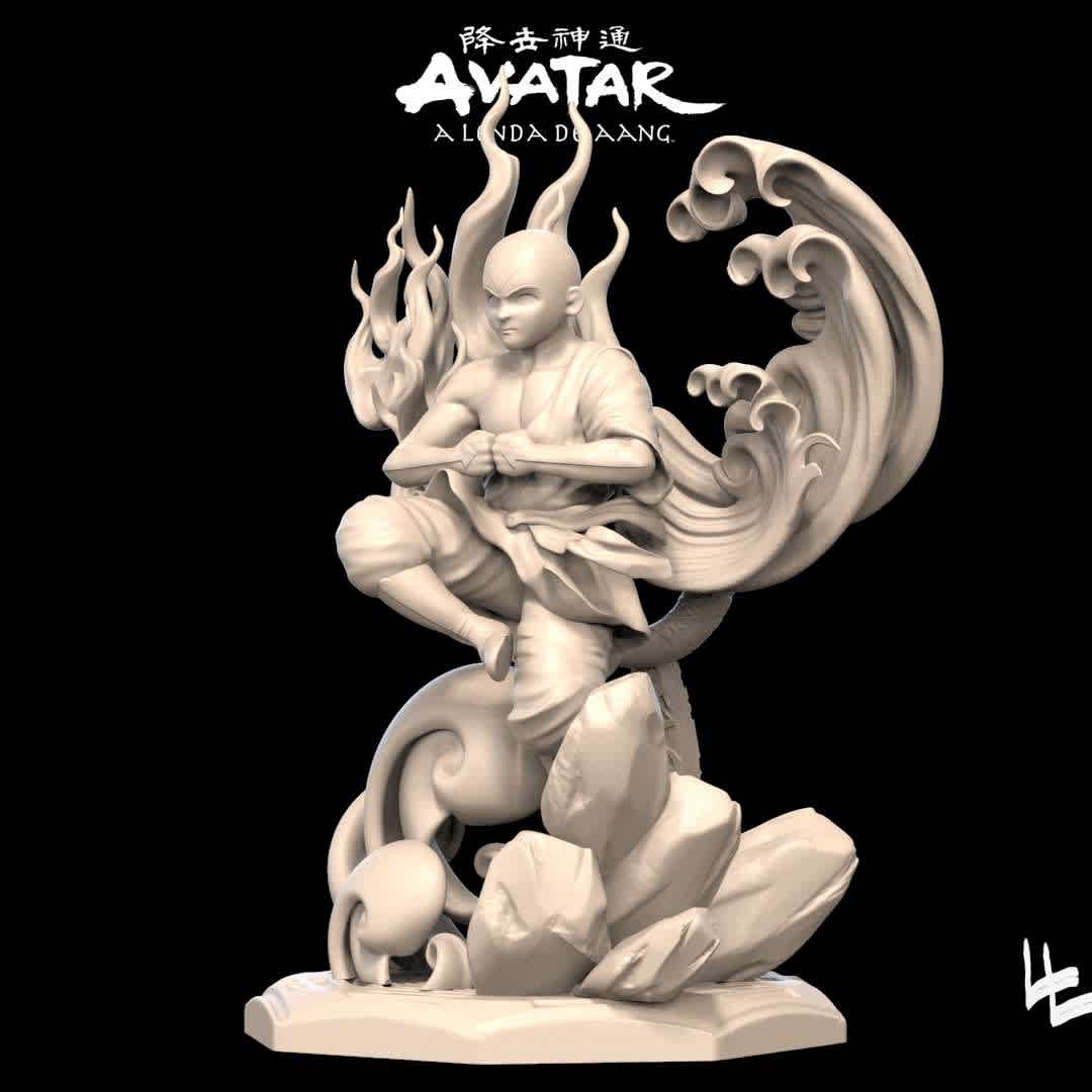 Avatar Aang Last air bender model - Avatar Aang model tested in resin and FDM! - The best files for 3D printing in the world. Stl models divided into parts to facilitate 3D printing. All kinds of characters, decoration, cosplay, prosthetics, pieces. Quality in 3D printing. Affordable 3D models. Low cost. Collective purchases of 3D files.