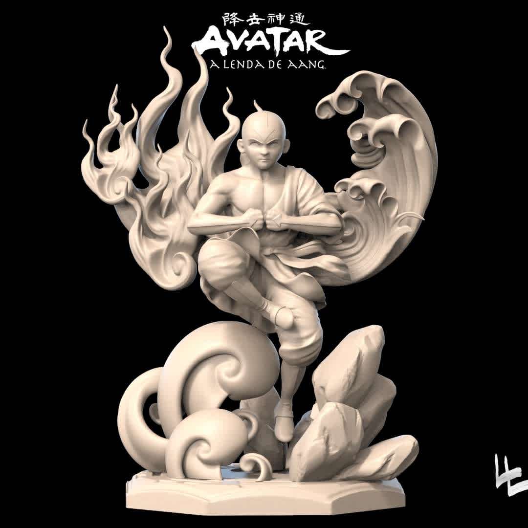 Avatar Aang Last air bender model - Avatar Aang model tested in resin and FDM! - The best files for 3D printing in the world. Stl models divided into parts to facilitate 3D printing. All kinds of characters, decoration, cosplay, prosthetics, pieces. Quality in 3D printing. Affordable 3D models. Low cost. Collective purchases of 3D files.