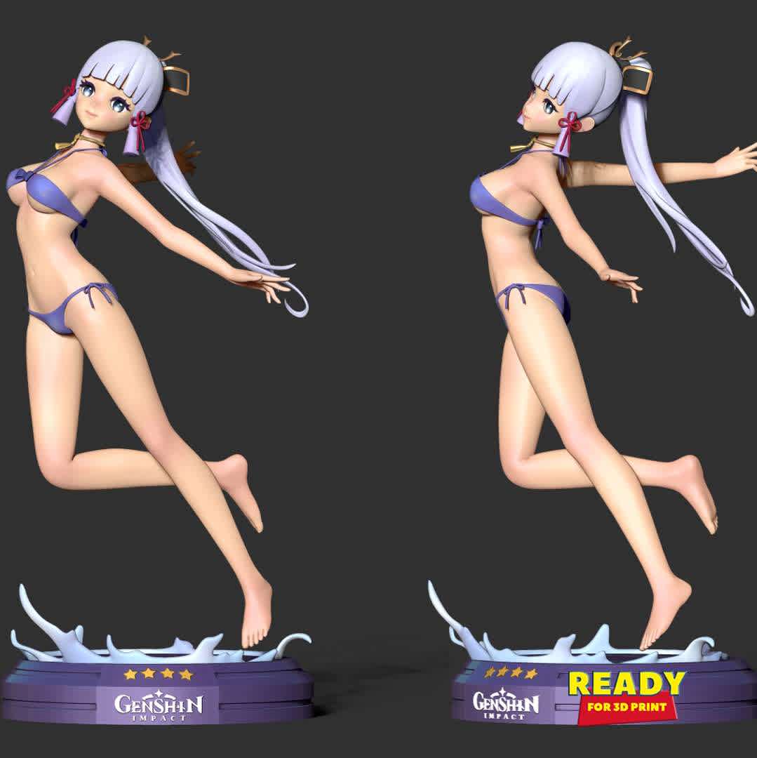 Ayaka in bikini - Genshin Impact Fanart - Kamisato Ayaka (Japanese: 神かみ里さと綾あや華か)[Note 1] is a playable Cryo character in Genshin Impact.

When you purchase this model, you will own:

- STL, OBJ file with 03 separated files (with key to connect together) is ready for 3D printing.

- Zbrush original files (ZTL) for you to customize as you like.

This is version 1.0 of this model.

Thanks for viewing! - Os melhores arquivos para impressão 3D do mundo. Modelos stl divididos em partes para facilitar a impressão 3D. Todos os tipos de personagens, decoração, cosplay, próteses, peças. Qualidade na impressão 3D. Modelos 3D com preço acessível. Baixo custo. Compras coletivas de arquivos 3D.