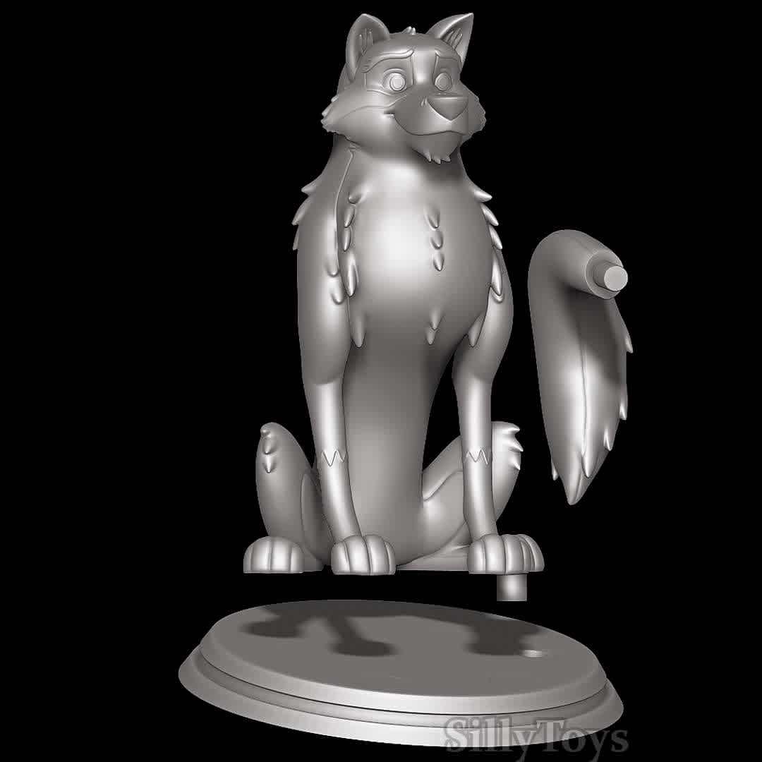 Balto Sitting - good dog - The best files for 3D printing in the world. Stl models divided into parts to facilitate 3D printing. All kinds of characters, decoration, cosplay, prosthetics, pieces. Quality in 3D printing. Affordable 3D models. Low cost. Collective purchases of 3D files.