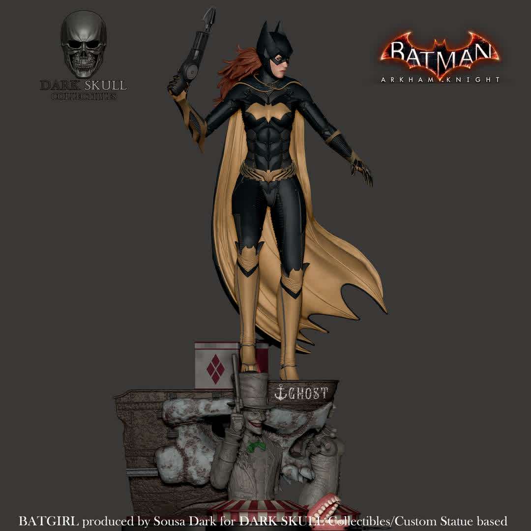 BATGIRL: A MATTER OF FAMILY (ARKHAM KNIGHT) STL - BATGIRL: A MATTER OF FAMILY (ARKHAM KNIGHT) STL for 3D Printing

ING:
Another project made for collectors and 3D printing enthusiasts, BATGIRL from the game BATMAN ARKHAM KNIGHT! An excellent model to produce your statue, whether to assign to your collection or print for distribution.

MODEL INFO:
40 pieces
1/6 Scale (360mm)

Attention, if you do not have a large filament printer or only 1 resin printer, check if your model is on this list of Resin 3D printers, to ensure BATGIRLCAPE and GHOSTSHIP 2 parts print without space issues: 

ANYCUBIC Photon Mono X
ANYCUBIC Photon M3 Max
ANYCUBIC Photon M3 Plus
 CREALITY Halot Lite
CREALITY Halot Max
CREALITY Halot Sky
CREALITY LD 006 4K
DENTAL Makers Lightbuilder Max
EPAX E10 4K Mono
EPAX E10 5k Mono
EPAX X9
EPAX X10 
EPAX X10 4K Mono
EPAX X133 
EPAX X133 6K
EPAX X156 4K
ELEGOO Jupiter
ELEGOO Saturn
ELEGOO Saturn 2
ELEGOO Saturn S
HARDLIGHT Sirius XL
KELANT S400
KELANT S400s
KELANT S500
NOVA3D Whale
NOVA3D Whale 2
PEOPOLY Phenom
PEOPOLY Phenom L
PEOPOLY Phenom Noir
PEOPOLY Phenom Prime
PEOPOLY Phenom XXL
PHROZEN Shuffle XL
PHROZEN Shuffle XL Lite
PHROZEN Sonic Mega 8K
PHROZEN Sonic Mighty 4K
PHROZEN Sonic Mighty 8K
PHROZEN Sonic XL 4K
PHROZEN Transform
QIDI S- Box
QIDI I- Box Mono
QIDI I- Box Mono 8.9
SAINSMART Kumitsu KL9
STEK X- Cube Plus
TIANFOUR H400
TIANFOUR T215
TIANFOUR T280
UNIZ IBEE
WANHAO D8
YDM Falcon Plus 13.3 4K
YDM Falcon Pro

PT:
Mais um projeto feito para os colecionadores e entusiastas da impressão 3D,BATGIRL do jogo BATMAN ARKHAM KNIGHT! Um excelente modelo para produzir sua estatua, seja para atribuir à sua coleção ou imprimir para distribuição. 

Atenção, se você não possui uma impressora de filamento grande ou apenas 1 impressora de resina, verifique se o seu modelo está nesta lista de impressoras 3D de Resina, para garantir que as peças BATGIRLCAPE e GHOSTSHIP 2 imprimam sem problemas de espaço. - Os melhores arquivos para impressão 3D do mundo. Modelos stl divididos em partes para facilitar a impressão 3D. Todos os tipos de personagens, decoração, cosplay, próteses, peças. Qualidade na impressão 3D. Modelos 3D com preço acessível. Baixo custo. Compras coletivas de arquivos 3D.