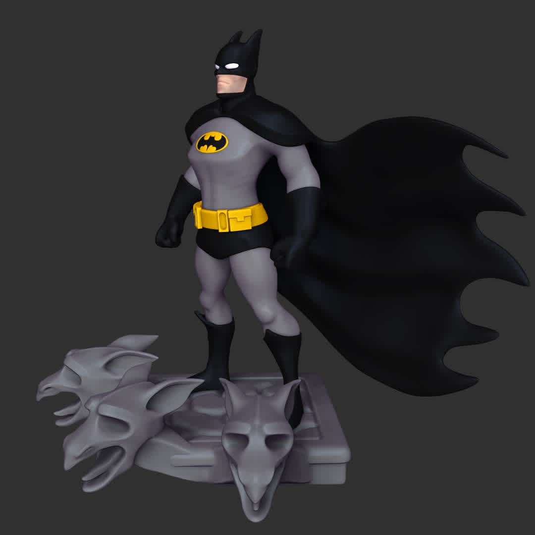 Batman - Cartoon - Batman Cartoon
https://www.instagram.com/p/CVVc_pOL3DX/
https://www.artstation.com/artwork/XnyXd3 - The best files for 3D printing in the world. Stl models divided into parts to facilitate 3D printing. All kinds of characters, decoration, cosplay, prosthetics, pieces. Quality in 3D printing. Affordable 3D models. Low cost. Collective purchases of 3D files.