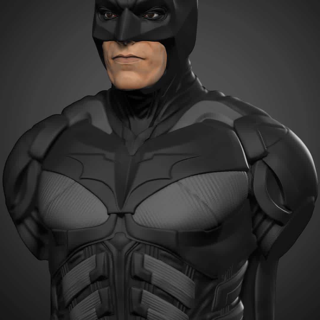 Batman Dark Knight rise - Bust Batman Dark Knights. 15 cm. 1:12 - Os melhores arquivos para impressão 3D do mundo. Modelos stl divididos em partes para facilitar a impressão 3D. Todos os tipos de personagens, decoração, cosplay, próteses, peças. Qualidade na impressão 3D. Modelos 3D com preço acessível. Baixo custo. Compras coletivas de arquivos 3D.