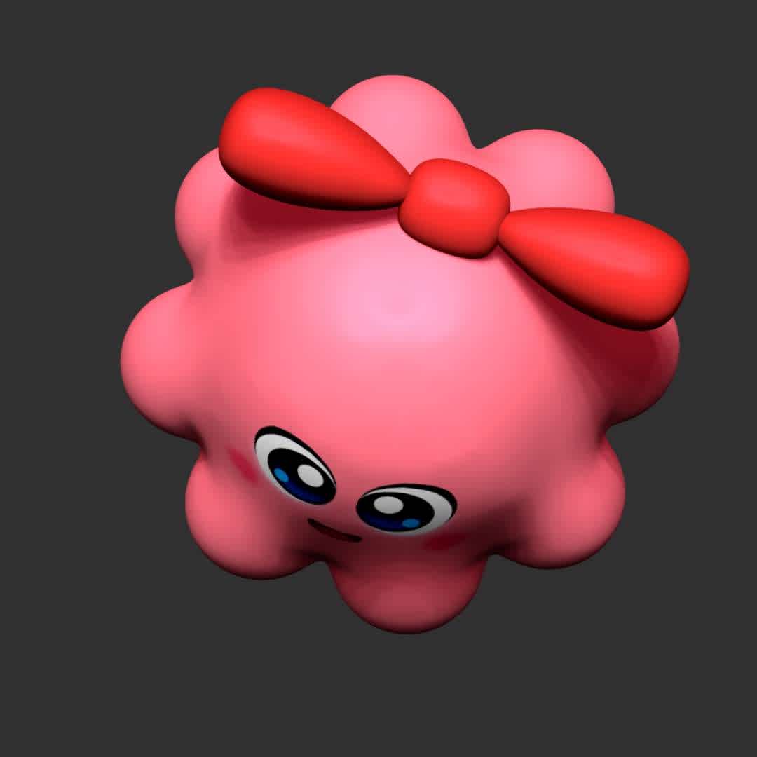 ChuChu Kirby Star - This model has a height of 15 cm.

When you purchase this model, you will own:

- STL, OBJ file with 03 separated files (included key to connect parts) is ready for 3D printing.
- Zbrush original files (ZTL) for you to customize as you like.

This is version 1.0 of this model.
Thanks for viewing! Hope you like him. - Los mejores archivos para impresión 3D del mundo. Modelos Stl divididos en partes para facilitar la impresión 3D. Todo tipo de personajes, decoración, cosplay, prótesis, piezas. Calidad en impresión 3D. Modelos 3D asequibles. Bajo costo. Compras colectivas de archivos 3D.