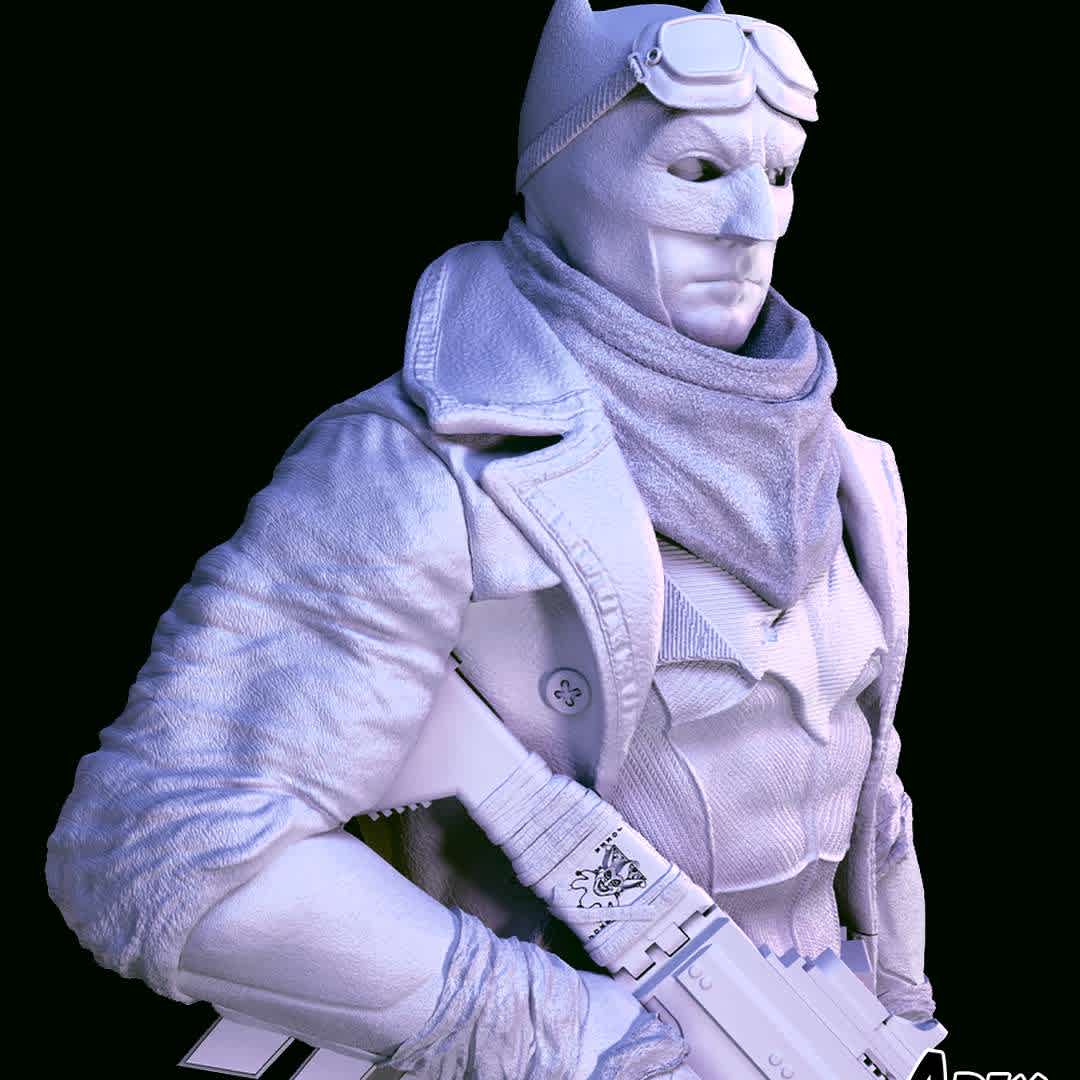 Batman Knightmare V2 Done Snyder Cut - Knightmare Batman Fanart figurine for 3d printing!

Knightmare is done, tested and painted!

Knightmare has two options for the head. Two bases with multiple print options each, cut in 2 and 4 parts, the dirt part is also cut and keyed in 2 and 4 parts. The taller base is cut and keyed so that the seams are not visible, they are hidden behind the pillars.

It is available in scale 1/4. 

 - Los mejores archivos para impresión 3D del mundo. Modelos Stl divididos en partes para facilitar la impresión 3D. Todo tipo de personajes, decoración, cosplay, prótesis, piezas. Calidad en impresión 3D. Modelos 3D asequibles. Bajo costo. Compras colectivas de archivos 3D.