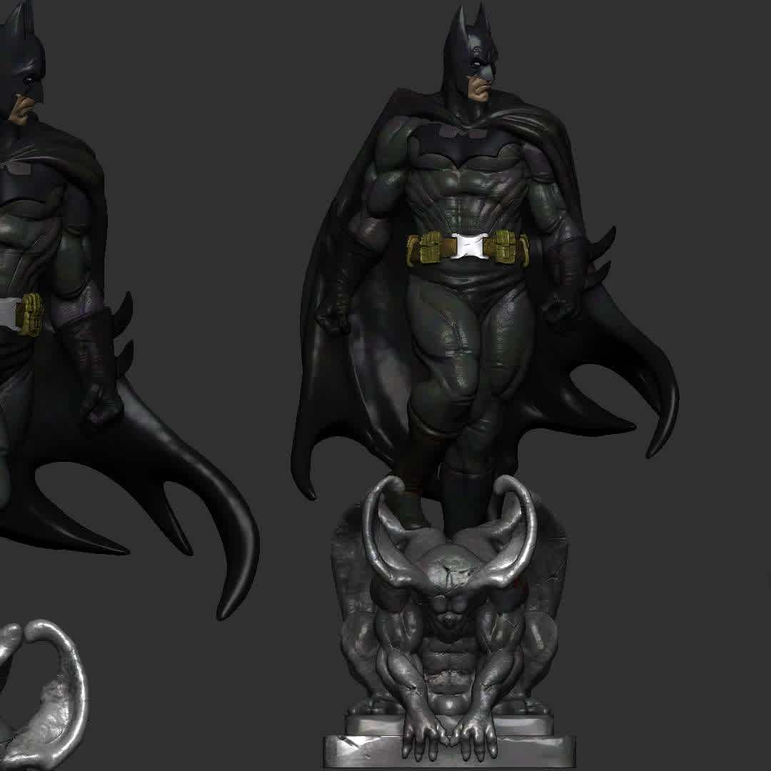 Batman stl - Batman has been listed among the greatest comic book superheroes and fictional characters ever created. - The best files for 3D printing in the world. Stl models divided into parts to facilitate 3D printing. All kinds of characters, decoration, cosplay, prosthetics, pieces. Quality in 3D printing. Affordable 3D models. Low cost. Collective purchases of 3D files.