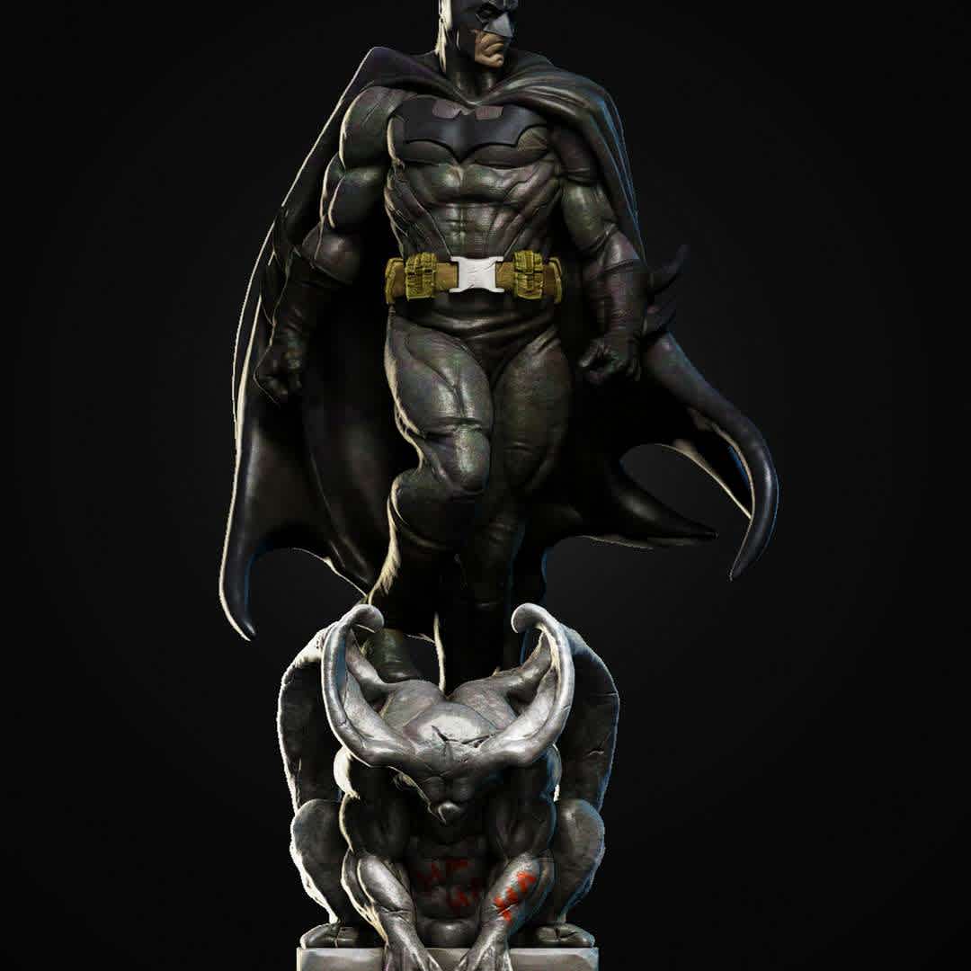 Batman stl - Batman has been listed among the greatest comic book superheroes and fictional characters ever created. - The best files for 3D printing in the world. Stl models divided into parts to facilitate 3D printing. All kinds of characters, decoration, cosplay, prosthetics, pieces. Quality in 3D printing. Affordable 3D models. Low cost. Collective purchases of 3D files.