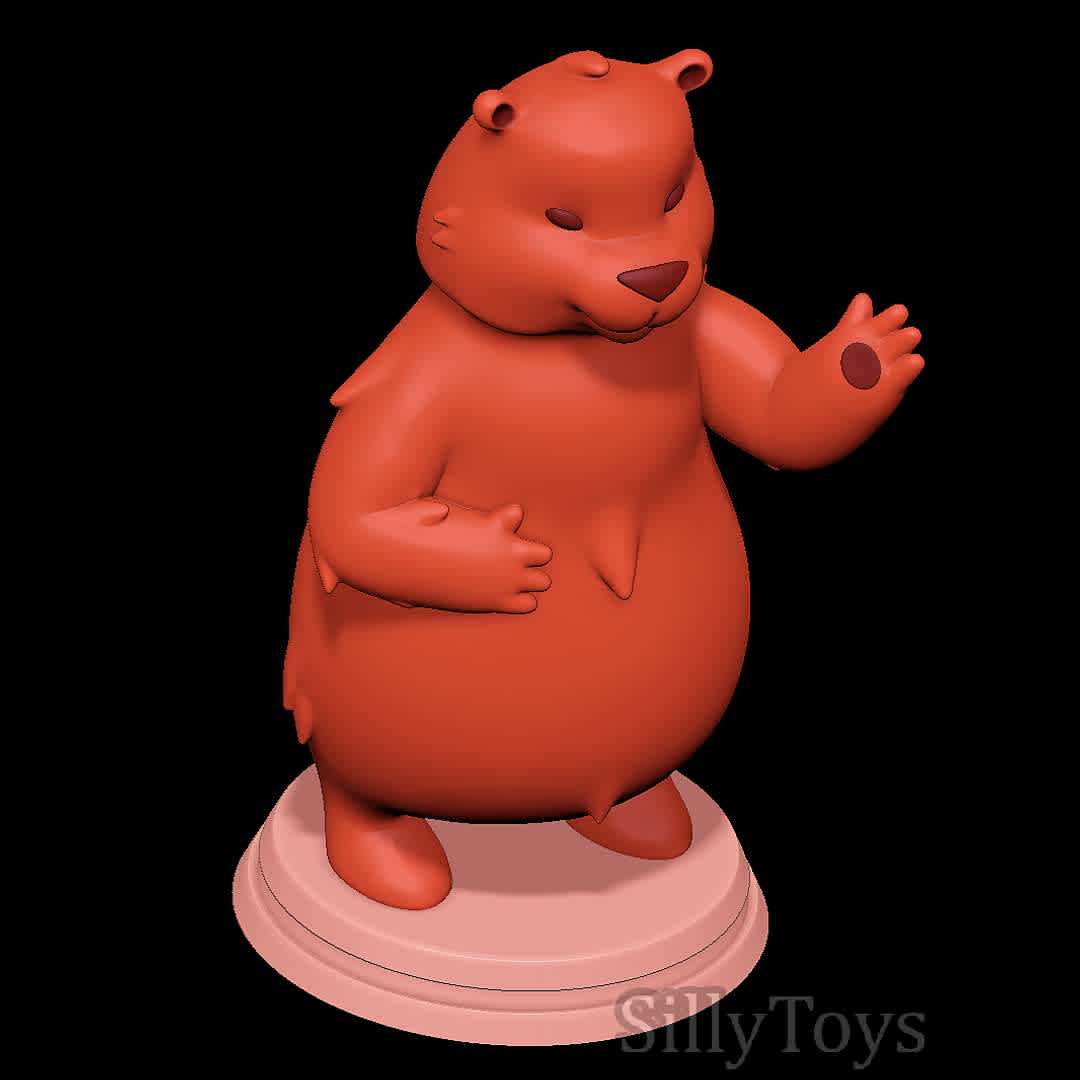 Bear Cartoon - Good Bear - The best files for 3D printing in the world. Stl models divided into parts to facilitate 3D printing. All kinds of characters, decoration, cosplay, prosthetics, pieces. Quality in 3D printing. Affordable 3D models. Low cost. Collective purchases of 3D files.