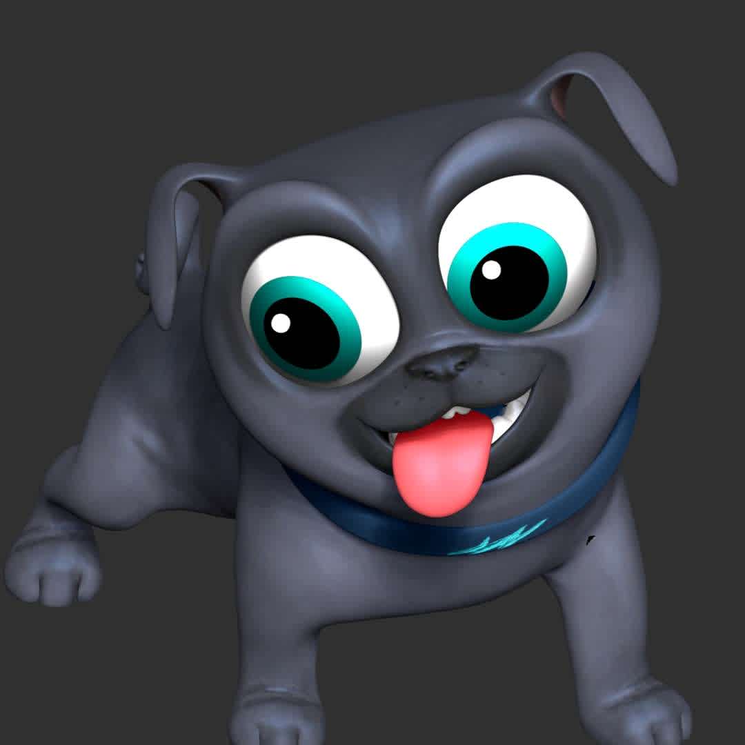 Bingo - puppy Ddog pals - These information of model:

**- The height of current model is 20 cm and you can free to scale it.**

**- Format files: STL, OBJ to supporting 3D printing.**

Please don't hesitate to contact me if you have any issues question. - Os melhores arquivos para impressão 3D do mundo. Modelos stl divididos em partes para facilitar a impressão 3D. Todos os tipos de personagens, decoração, cosplay, próteses, peças. Qualidade na impressão 3D. Modelos 3D com preço acessível. Baixo custo. Compras coletivas de arquivos 3D.