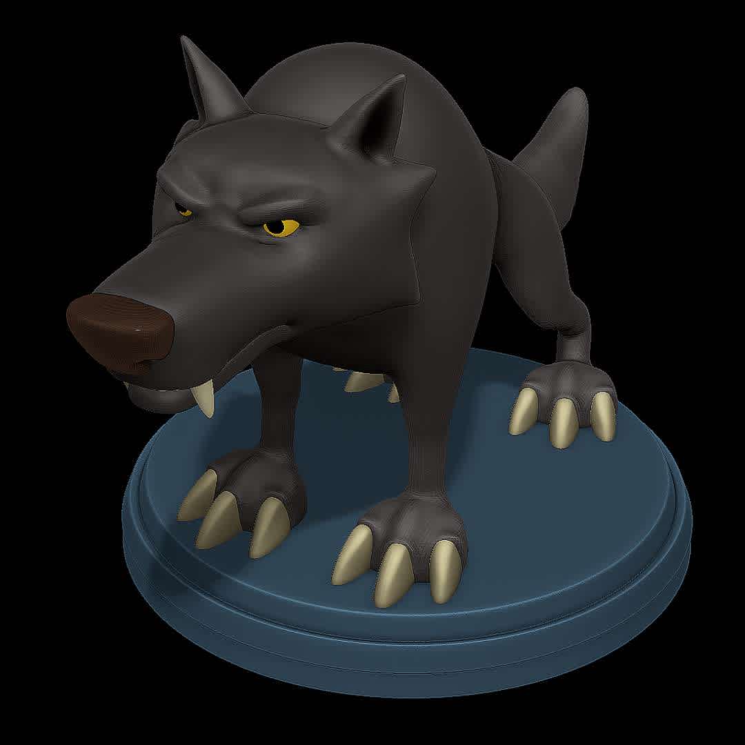 Black Wolf -  Niko and the Way to the Stars - Villain from the movie  Niko and the Way to the Stars - The best files for 3D printing in the world. Stl models divided into parts to facilitate 3D printing. All kinds of characters, decoration, cosplay, prosthetics, pieces. Quality in 3D printing. Affordable 3D models. Low cost. Collective purchases of 3D files.