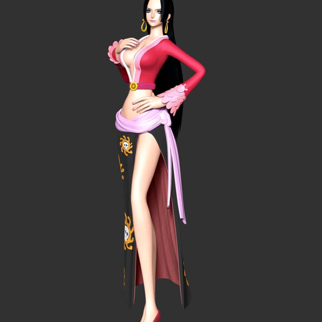 Boa Hancock - one piece - **Boa Hancock is the captain of the Kuja Pirates and was the only female Warlord of the Sea before the organization's disbandment. She is the current empress, known as the "Snake Princess".**

**The model ready for 3D printing.**

These information of model:

**- The height of current model is 20 cm and you can free to scale it.**

**- Format files: STL, OBJ to supporting 3D printing.**

**- Can be assembled without glue (glue is optional)**

**- Split down to 3 parts**

**- ZTL format for Zbrush for you to customize as you like.**

Please don't hesitate to contact me if you have any issues question.

If you see this model useful, please vote positively for it. - The best files for 3D printing in the world. Stl models divided into parts to facilitate 3D printing. All kinds of characters, decoration, cosplay, prosthetics, pieces. Quality in 3D printing. Affordable 3D models. Low cost. Collective purchases of 3D files.