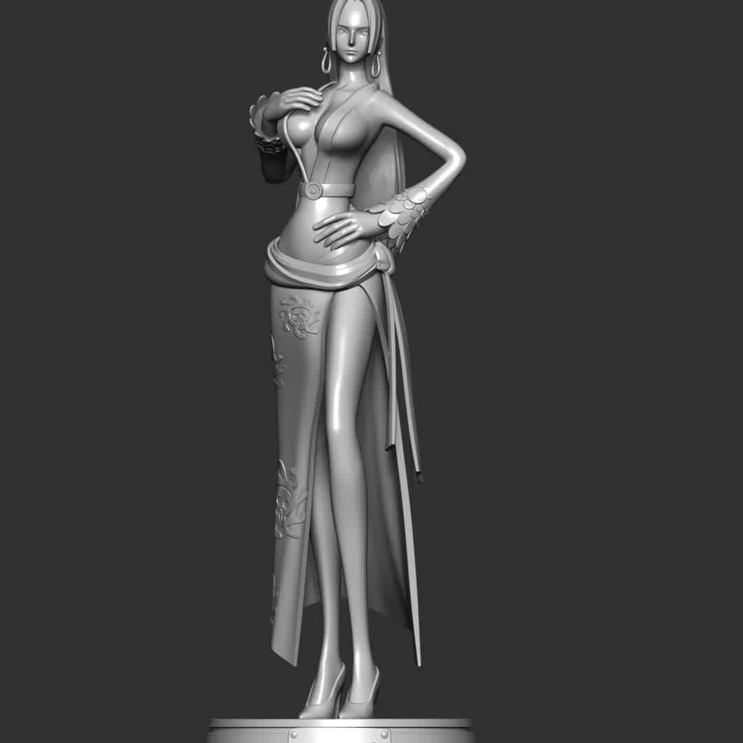 Boa Hancock - one piece - **Boa Hancock is the captain of the Kuja Pirates and was the only female Warlord of the Sea before the organization's disbandment. She is the current empress, known as the "Snake Princess".**

**The model ready for 3D printing.**

These information of model:

**- The height of current model is 20 cm and you can free to scale it.**

**- Format files: STL, OBJ to supporting 3D printing.**

**- Can be assembled without glue (glue is optional)**

**- Split down to 3 parts**

**- ZTL format for Zbrush for you to customize as you like.**

Please don't hesitate to contact me if you have any issues question.

If you see this model useful, please vote positively for it. - Os melhores arquivos para impressão 3D do mundo. Modelos stl divididos em partes para facilitar a impressão 3D. Todos os tipos de personagens, decoração, cosplay, próteses, peças. Qualidade na impressão 3D. Modelos 3D com preço acessível. Baixo custo. Compras coletivas de arquivos 3D.