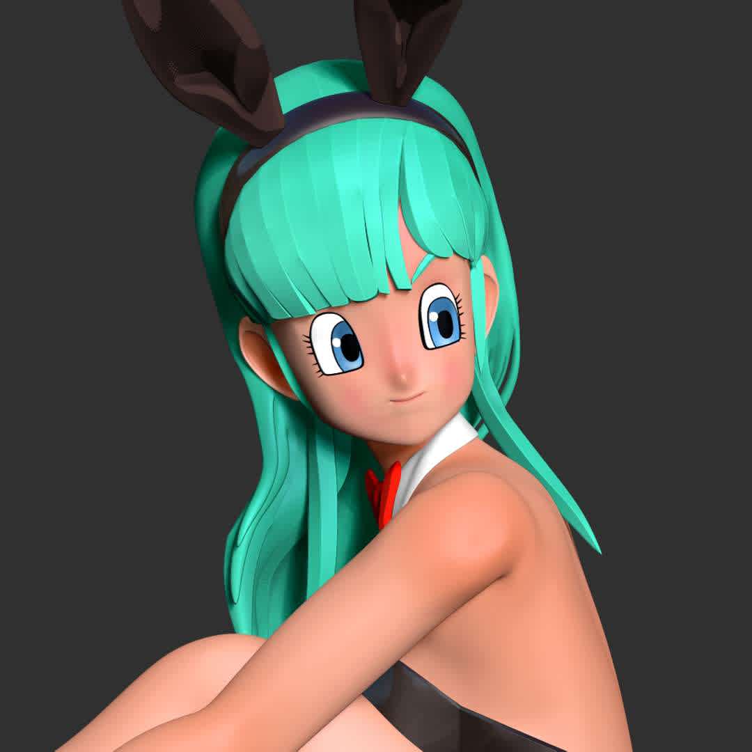 Bulma sitting on the floor  - As for the Bulma character, I've got a couple of different versions already. You can find them in my store.

Basic parameters:

- STL, OBJ format for 3D printing with 03 discrete objects
- ZTL format for Zbrush (version 2019.1.2 or later)
- Model height: 15cm
- Version 1.0 - Polygons: 1245318 & Vertices: 922105

Model ready for 3D printing.

Please vote positively for me if you find this model useful. - The best files for 3D printing in the world. Stl models divided into parts to facilitate 3D printing. All kinds of characters, decoration, cosplay, prosthetics, pieces. Quality in 3D printing. Affordable 3D models. Low cost. Collective purchases of 3D files.