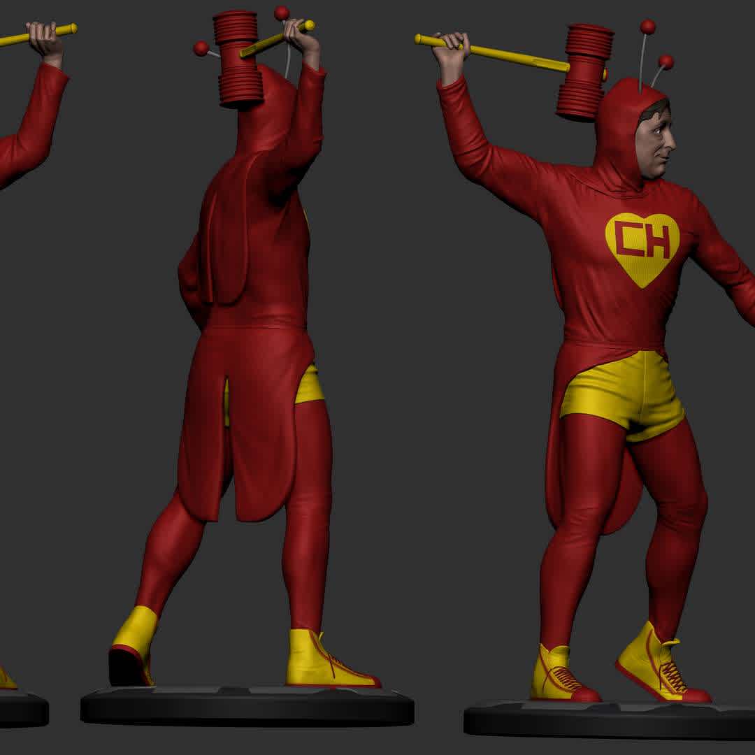 Chapolin colorado - This project is based on the work of the television industry of the 90s, called chapolin colorado. Hope you like it !! - The best files for 3D printing in the world. Stl models divided into parts to facilitate 3D printing. All kinds of characters, decoration, cosplay, prosthetics, pieces. Quality in 3D printing. Affordable 3D models. Low cost. Collective purchases of 3D files.