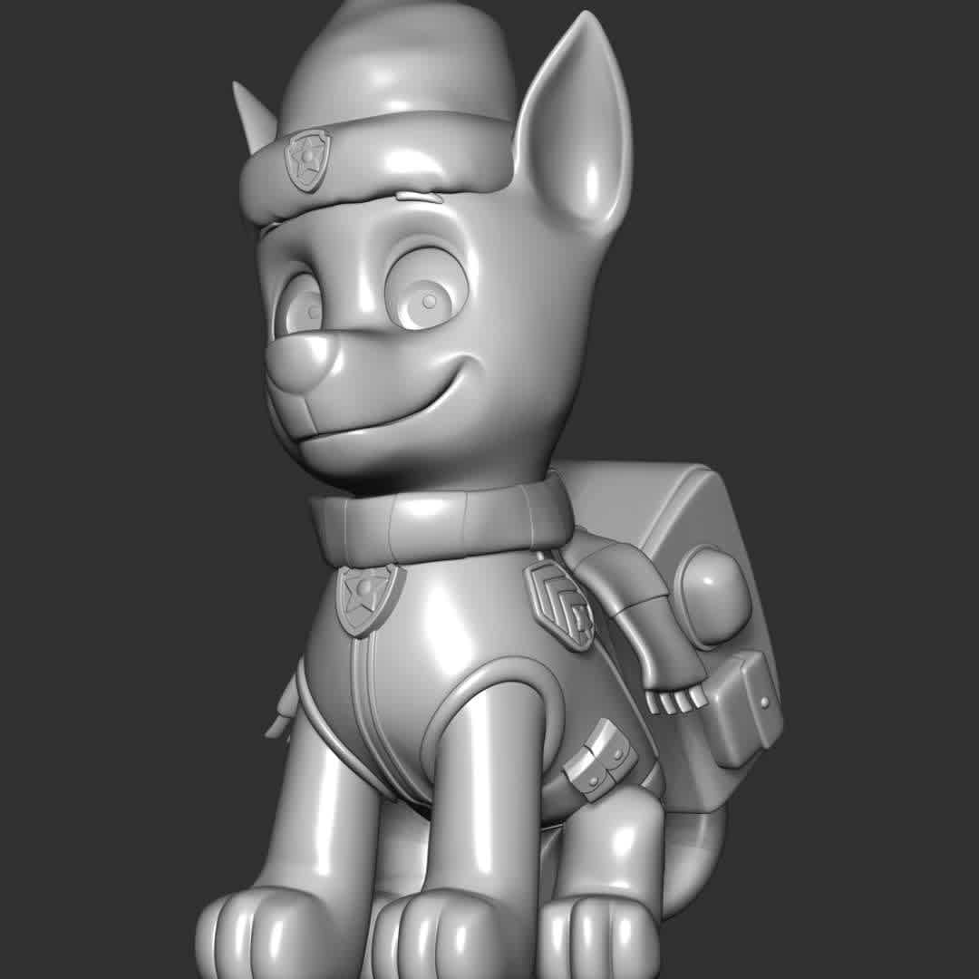 Chase Christmas - Paw Patrol - **Let's celebrate Christmas with Chase Paw Patrol**

These information of model:

**- The height of current model is 20 cm and you can free to scale it.**

**- Format files: STL, OBJ to supporting 3D printing.**

Please don't hesitate to contact me if you have any issues question. - The best files for 3D printing in the world. Stl models divided into parts to facilitate 3D printing. All kinds of characters, decoration, cosplay, prosthetics, pieces. Quality in 3D printing. Affordable 3D models. Low cost. Collective purchases of 3D files.