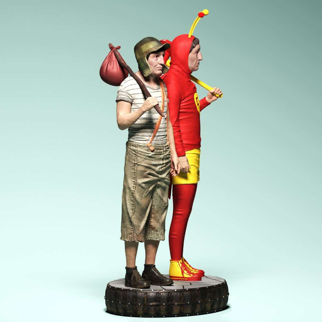 Chaves e Chapolin marketplace - Chaves e chapolin - The best files for 3D printing in the world. Stl models divided into parts to facilitate 3D printing. All kinds of characters, decoration, cosplay, prosthetics, pieces. Quality in 3D printing. Affordable 3D models. Low cost. Collective purchases of 3D files.