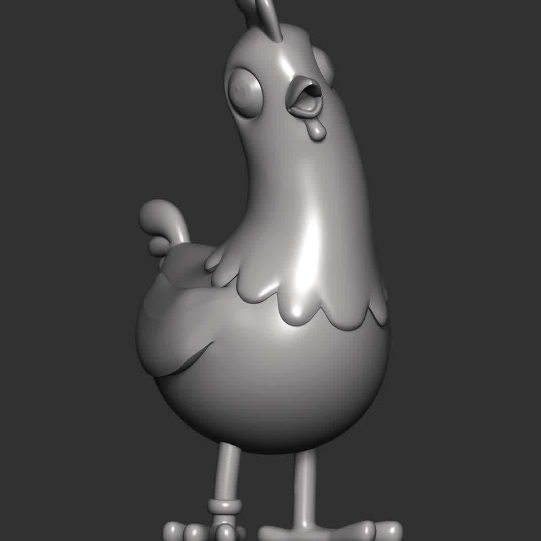 Chickaletta - PAW Patrol - **Chickaletta is Mayor Goodway's pet chicken that she carries around in her purse.**

**The model ready for 3D printing.**

These information of model:

**- Format files: STL, OBJ to supporting 3D printing.**

**- Can be assembled without glue (glue is optional)**

**- Split down to 2 parts**

**- The height of current model is 20 cm and you can free to scale it.**

**- ZTL format for Zbrush for you to customize as you like.**

Please don't hesitate to contact me if you have any issues question.

If you see this model useful, please vote positively for it. - Os melhores arquivos para impressão 3D do mundo. Modelos stl divididos em partes para facilitar a impressão 3D. Todos os tipos de personagens, decoração, cosplay, próteses, peças. Qualidade na impressão 3D. Modelos 3D com preço acessível. Baixo custo. Compras coletivas de arquivos 3D.