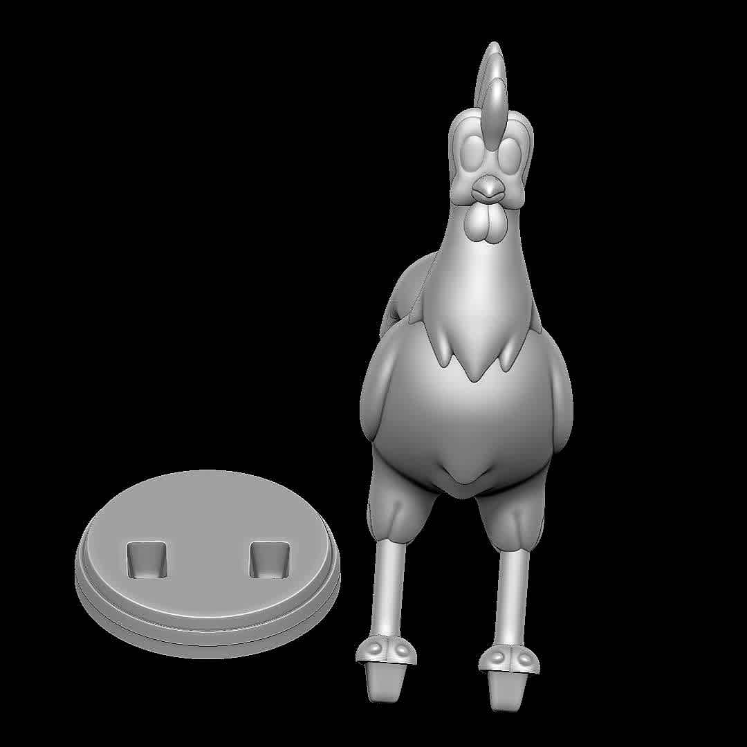 Chicken Boo - Animaniacs - Character from animaniacs
 - The best files for 3D printing in the world. Stl models divided into parts to facilitate 3D printing. All kinds of characters, decoration, cosplay, prosthetics, pieces. Quality in 3D printing. Affordable 3D models. Low cost. Collective purchases of 3D files.