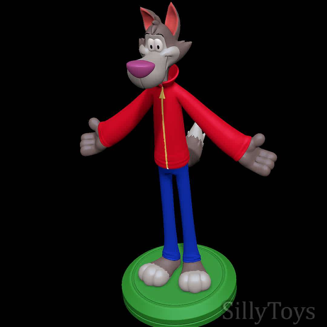 Chip the Wolf - Cookie Crisp - it's our good old friend Chip the Wolf! - The best files for 3D printing in the world. Stl models divided into parts to facilitate 3D printing. All kinds of characters, decoration, cosplay, prosthetics, pieces. Quality in 3D printing. Affordable 3D models. Low cost. Collective purchases of 3D files.