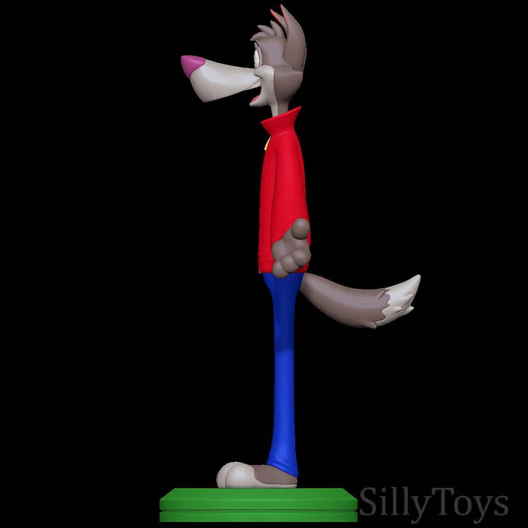 Chip the Wolf - Cookie Crisp - it's our good old friend Chip the Wolf! - The best files for 3D printing in the world. Stl models divided into parts to facilitate 3D printing. All kinds of characters, decoration, cosplay, prosthetics, pieces. Quality in 3D printing. Affordable 3D models. Low cost. Collective purchases of 3D files.