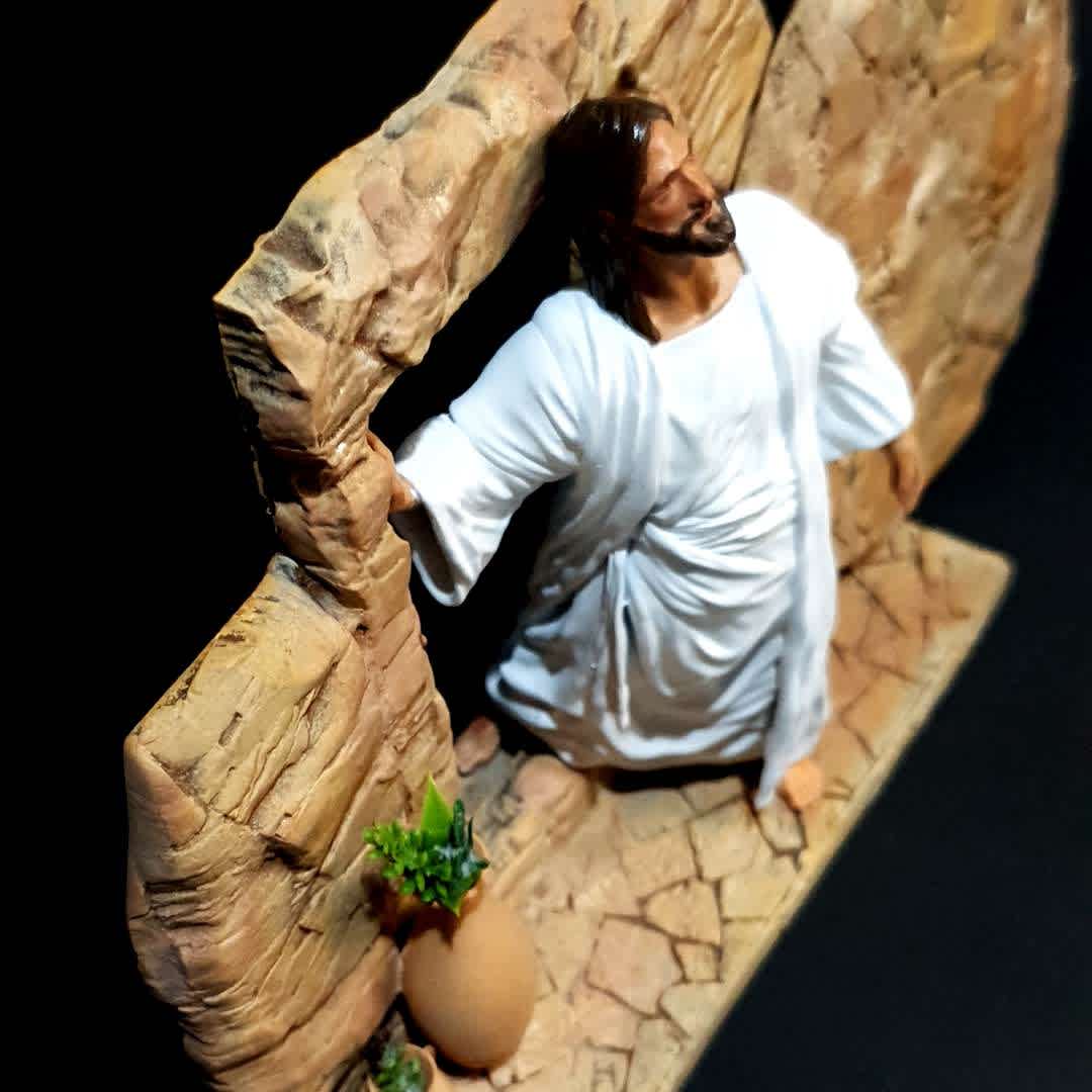 Christ is risen! - Beautiful sculpture for anywhere and for anyone! - The best files for 3D printing in the world. Stl models divided into parts to facilitate 3D printing. All kinds of characters, decoration, cosplay, prosthetics, pieces. Quality in 3D printing. Affordable 3D models. Low cost. Collective purchases of 3D files.