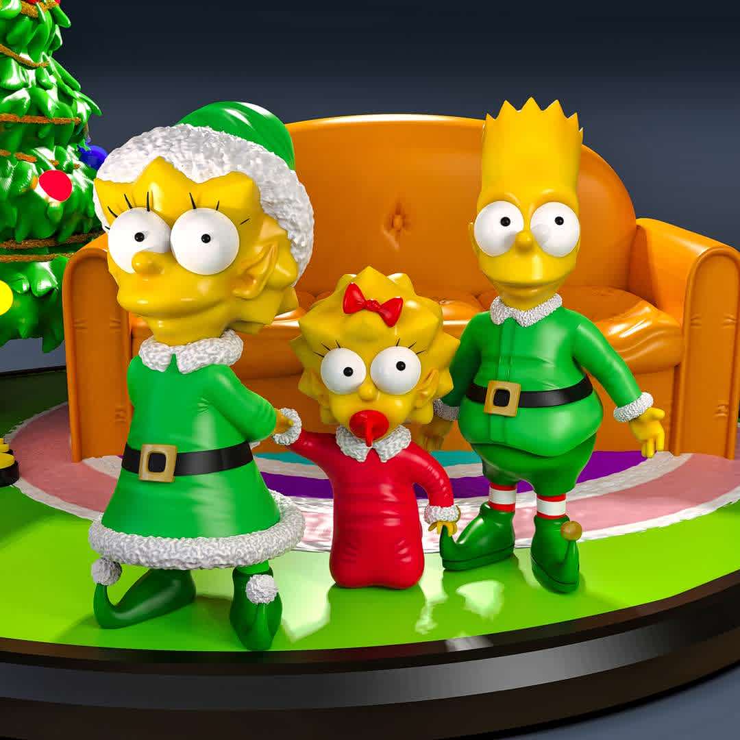 christmas simpson - model optimized for 3d printing

The animated comedy focuses on a family living in the city of Springfield. The head of the Simpson family is Homer, who is not a typical family man, a nuclear plant worker, he does his best to lead his family. - Os melhores arquivos para impressão 3D do mundo. Modelos stl divididos em partes para facilitar a impressão 3D. Todos os tipos de personagens, decoração, cosplay, próteses, peças. Qualidade na impressão 3D. Modelos 3D com preço acessível. Baixo custo. Compras coletivas de arquivos 3D.