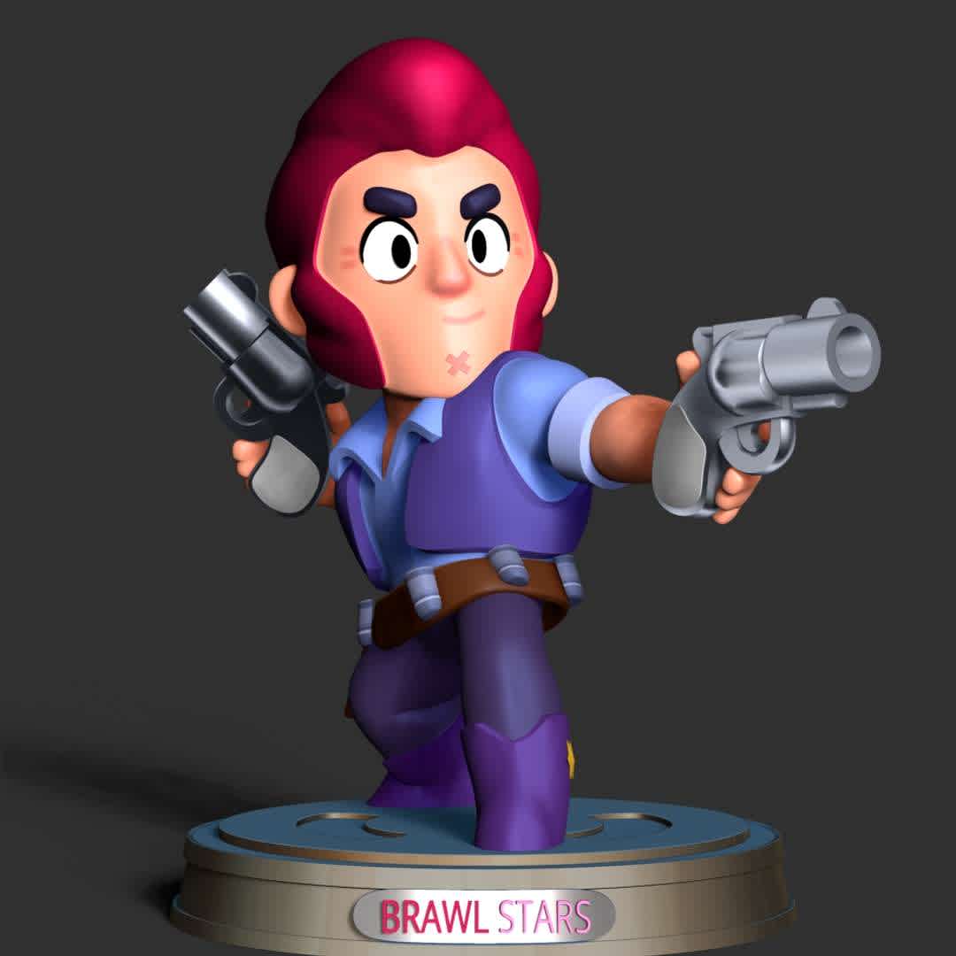 Colt Brawl Stars - This model has a height of 12 cm.

When you purchase this model, you will own:

- STL, OBJ file with 02 separated files (with key to connect together) is ready for 3D printing.

- Zbrush original files (ZTL) for you to customize as you like.

This is version 1.0 of this model.

Hope you like him. Thanks for viewing! - The best files for 3D printing in the world. Stl models divided into parts to facilitate 3D printing. All kinds of characters, decoration, cosplay, prosthetics, pieces. Quality in 3D printing. Affordable 3D models. Low cost. Collective purchases of 3D files.